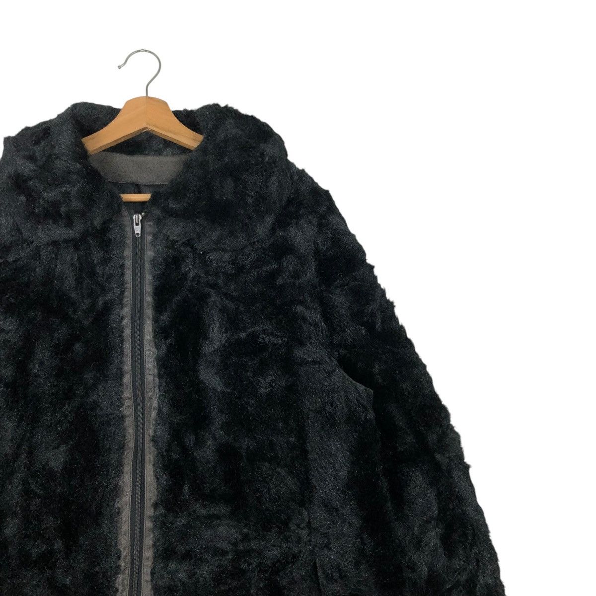 Japanese Brand 🔥VINTAGE GENUINE LEATHER JACKET MINK FUR BLANKET UNBRANDED Size US M / EU 48-50 / 2 - 8 Thumbnail