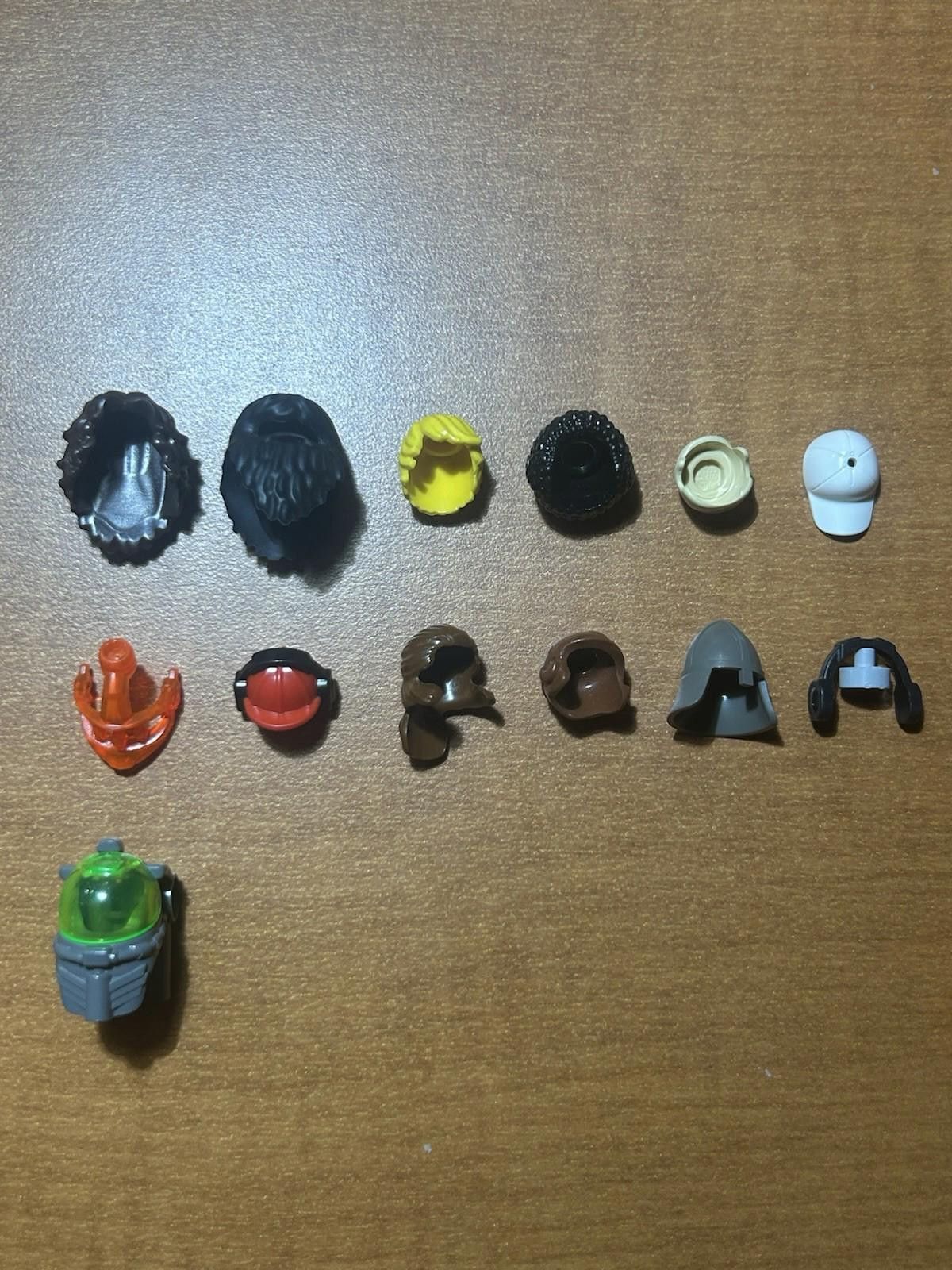 LEGO Lego Lot Of 13 Helmets, Hats, Hair, Masks and Helmet Visor | Grailed