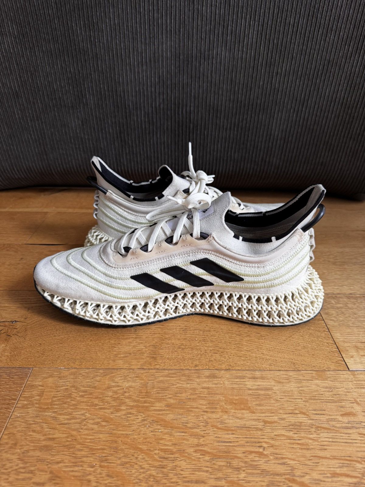 Adidas Adidas Parley x 4DFWD ‘Off-White Almost Lime’ Size US 11 / EU 44 - 4 Thumbnail