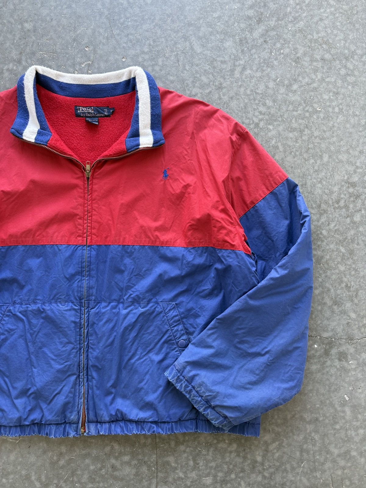 Polo Ralph Lauren Vintage 90s Polo Ralph Lauren Fleece Lined Bomber Jacket Size US XL / EU 56 / 4 - 9 Thumbnail