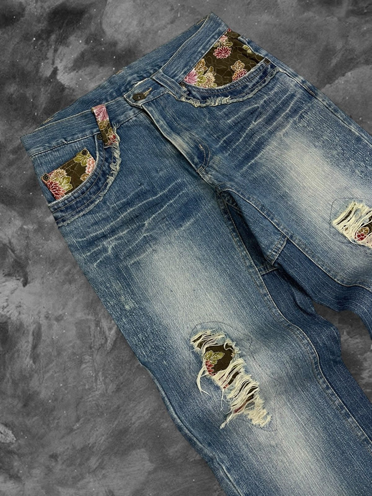 Hysteric Glamour Vintage Icon Designer Japan GuruGumu Traditional Denim Style Size US 30 / EU 46 - 7 Thumbnail