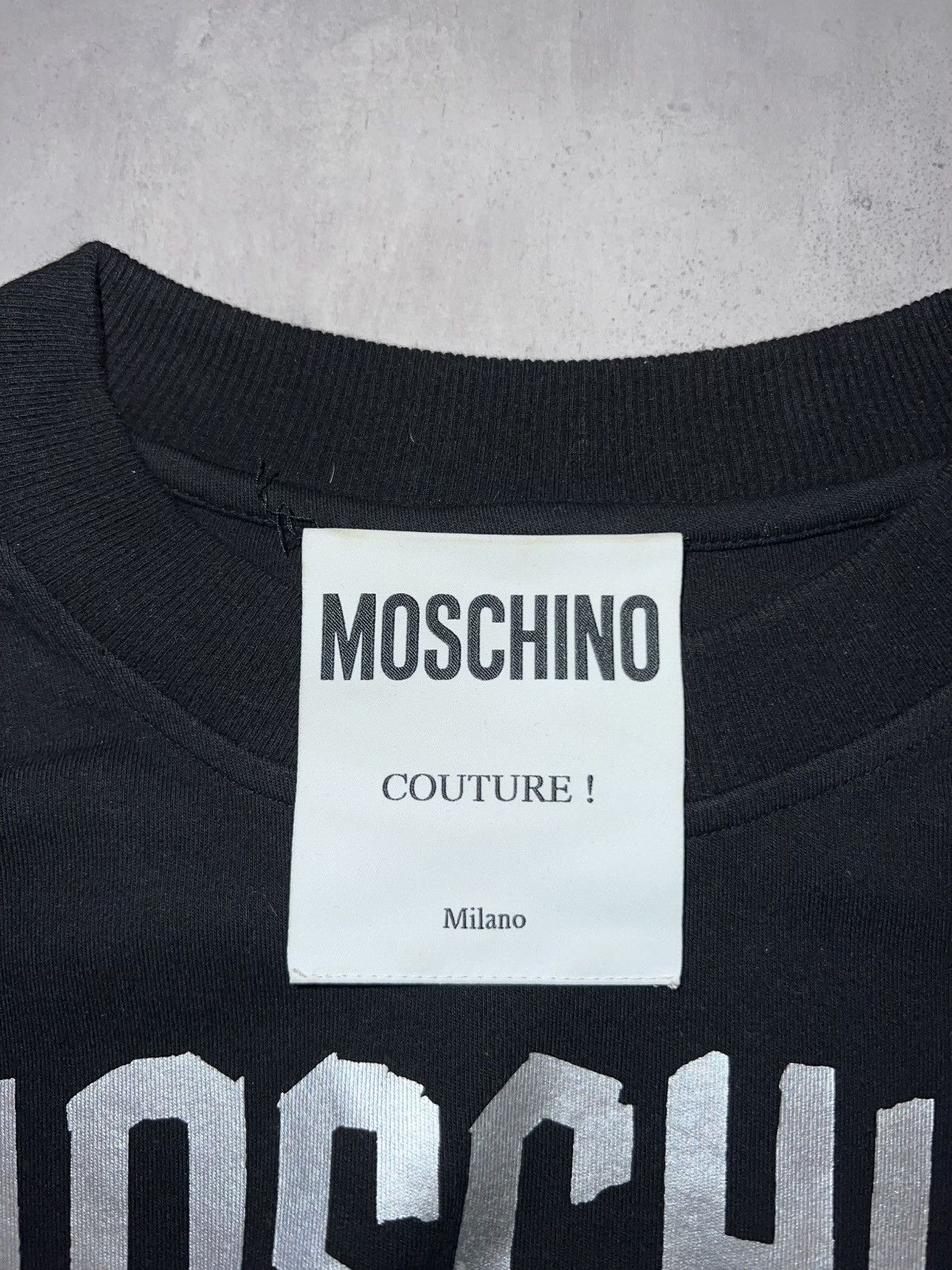 Moschino Moschino Couture Women’s Milano Logo Sweater Made in Italy Size M / US 6-8 / IT 42-44 - 4 Thumbnail