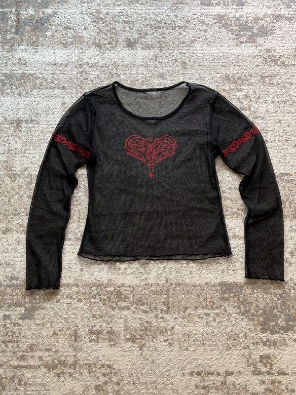 Other Y2K Tribal Mesh Vintage 2000s Top Women’s Avant Garde Opium Size S / US 4 / IT 40 - 1 Thumbnail