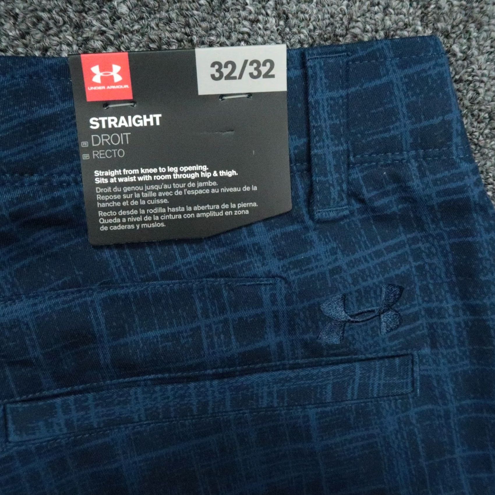 Under Armour Under Armour Pants Mens 32x32 Blue Golf Plaid Straight Leg UA Match Play Print Size US 32 / EU 48 - 7 Thumbnail
