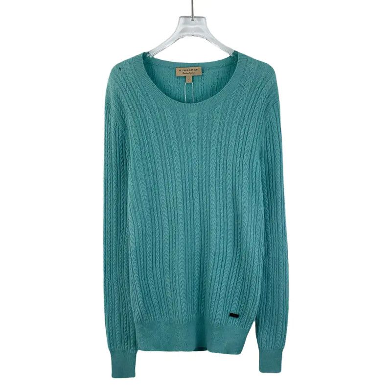 Burberry Burberry Blue Cashmere Knit Sweater for Women Size S / US 4 / IT 40 - 1 Thumbnail