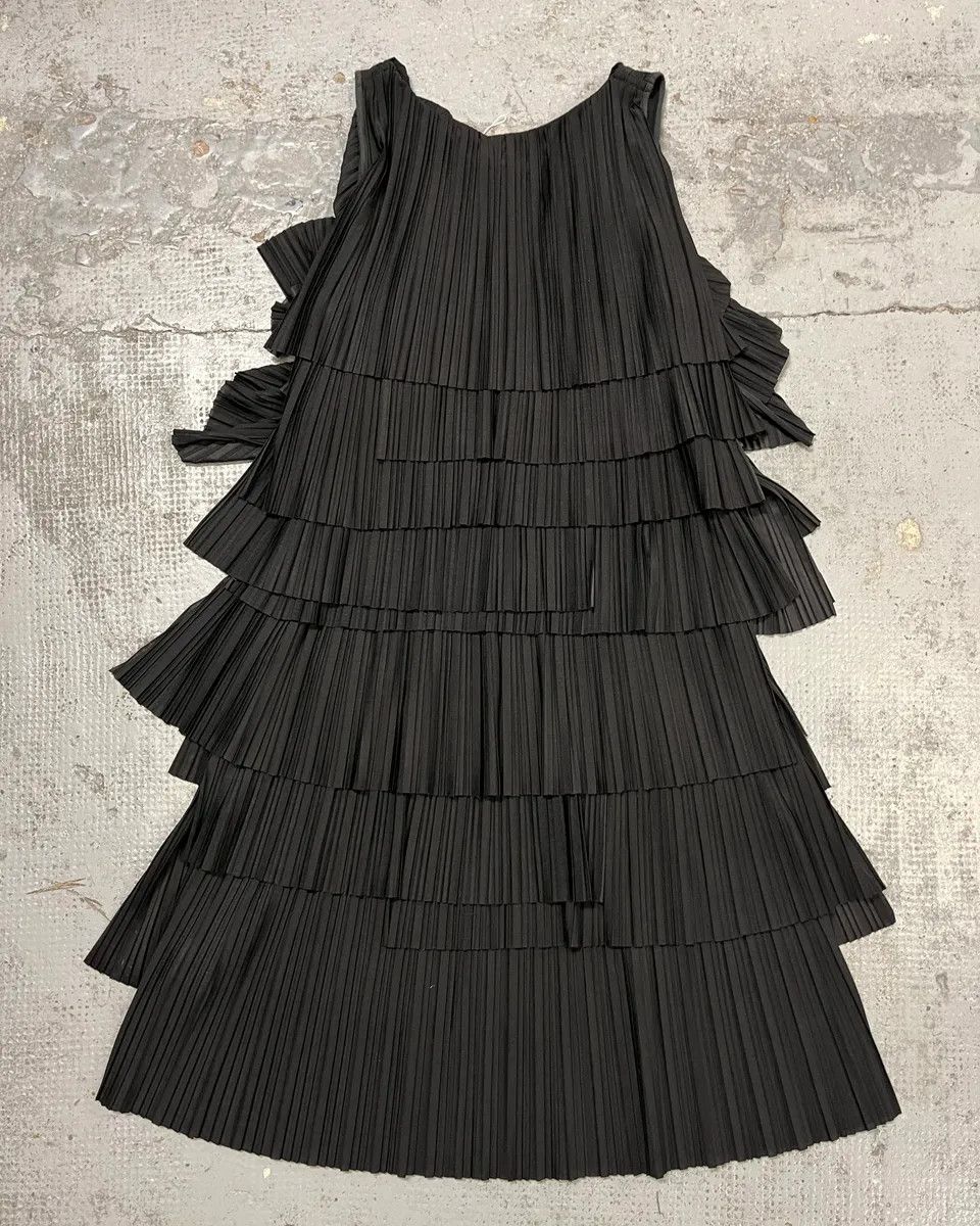 John Galliano 2010s John Galliano Black Pleated Long Dress Size S / US 4 / IT 40 - 2 Thumbnail