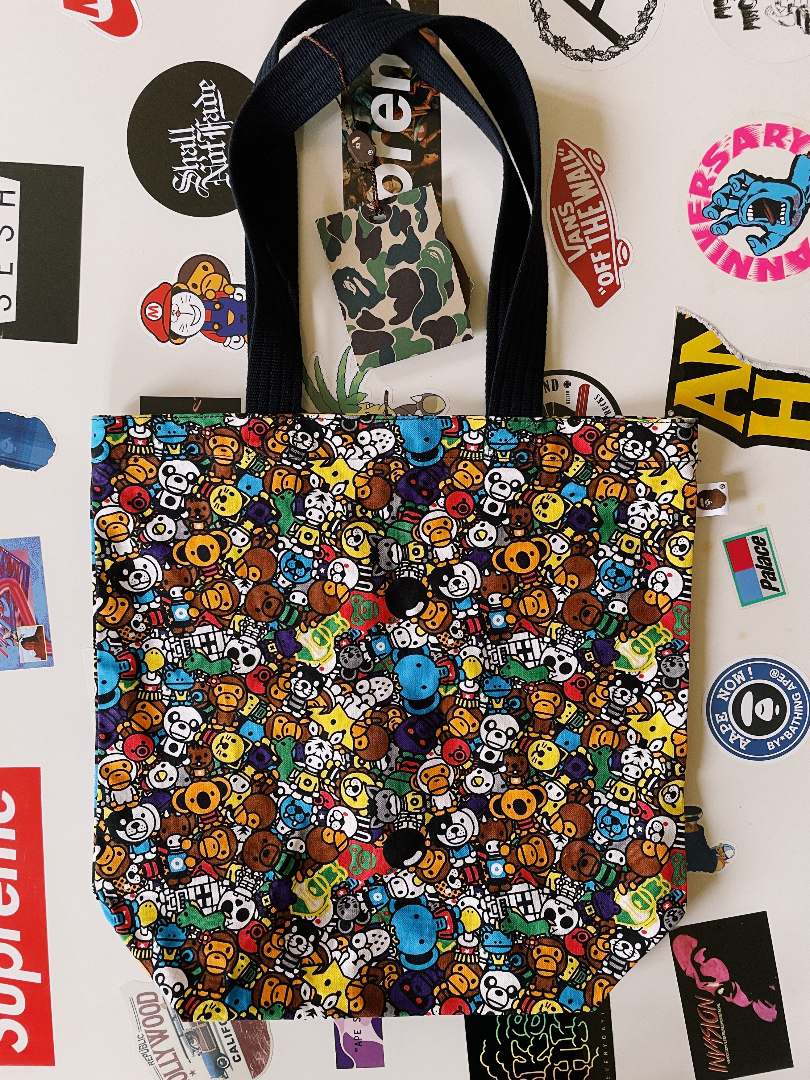 Bape Bape A Bathing Ape Baby Milo Animal Safari Tote Bag Multi Size ONE SIZE - 2 Thumbnail