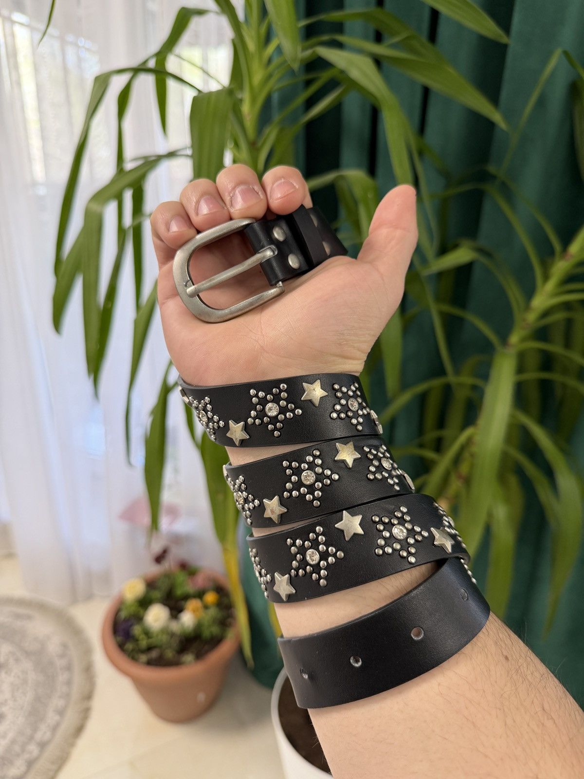 Japanese Brand 00’s NUMBER NINE STYLE JAPAN LEATHER RARE Y2K BELT VINTAGE Size ONE SIZE - 1 Thumbnail