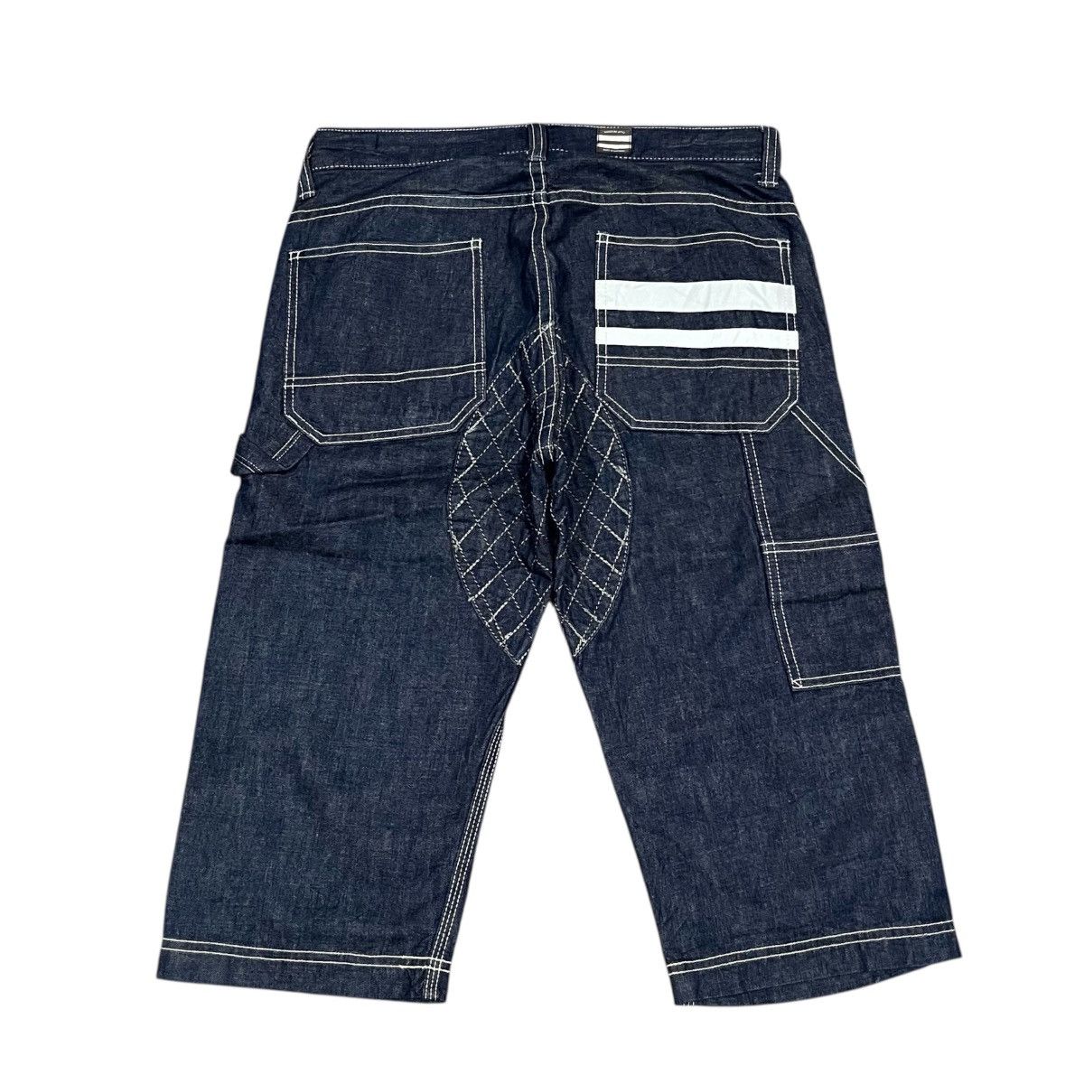 Momotaro Jeans Momotaro Jeans 10.5oz Double Hip Reflective Cropped WorkPant Size US 30 / EU 46 - 2 Thumbnail