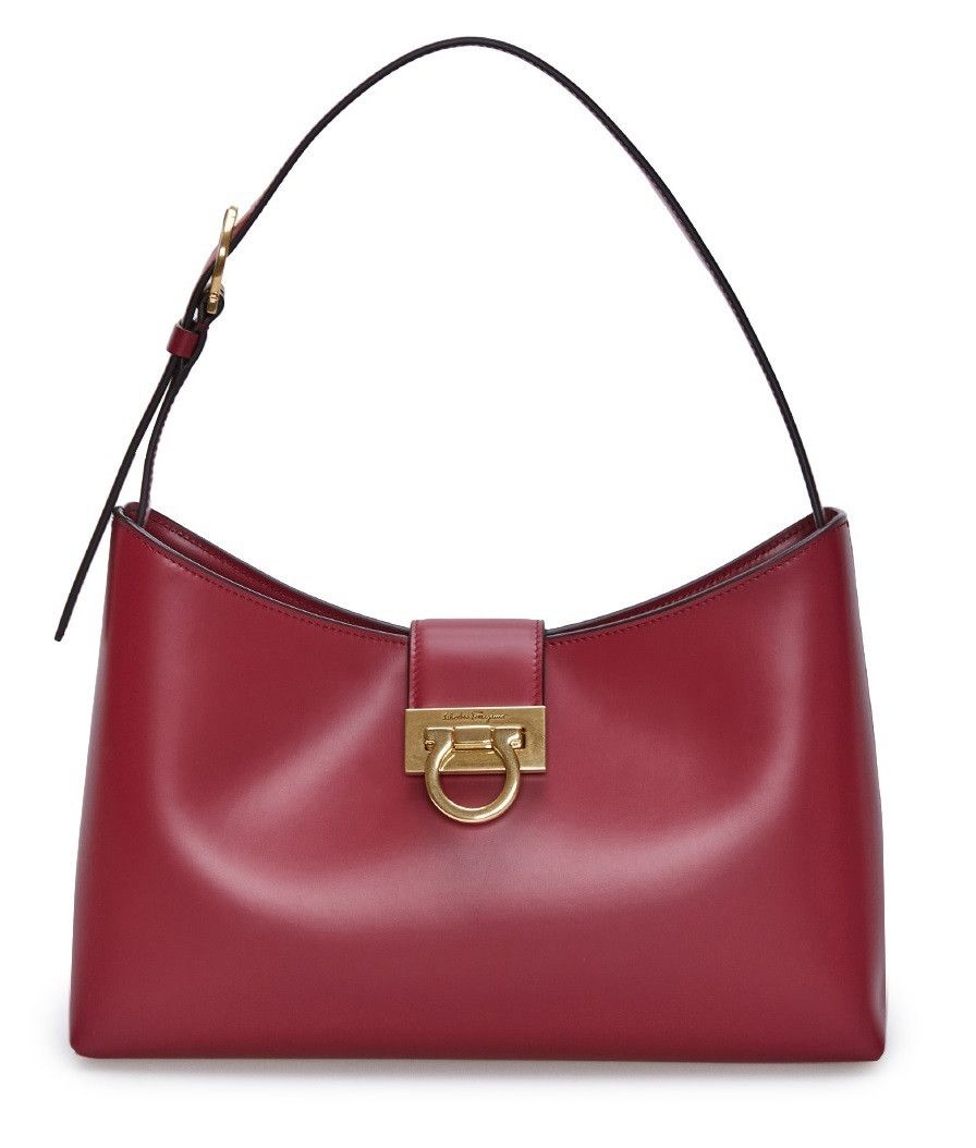 Salvatore Ferragamo o1s1rm0724 Size: OS / Leather Shoulder Bag in Red Size ONE SIZE - 1 Thumbnail