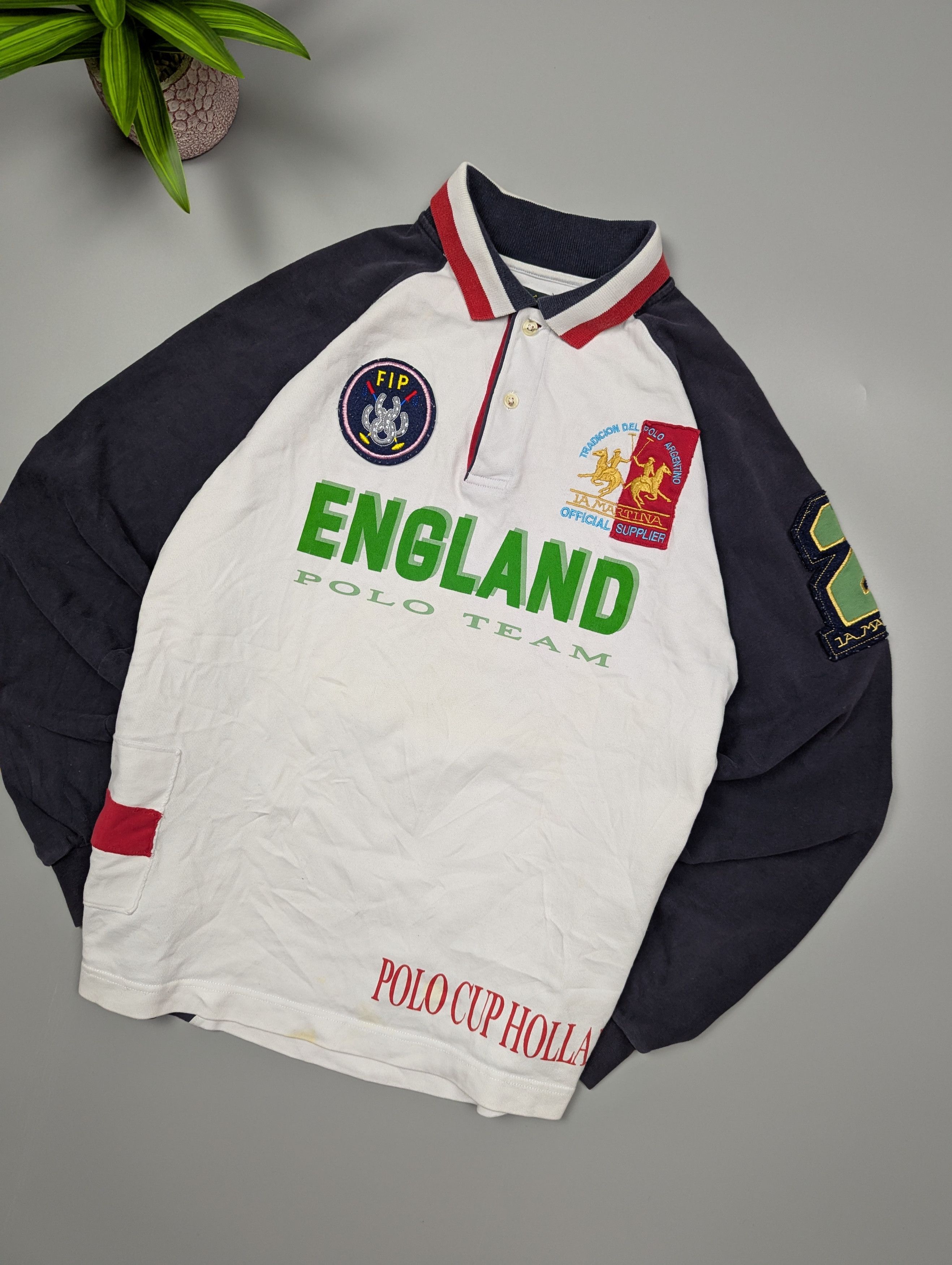 La Martina La Martina Men's England Polo Shirt European Championship Size US XL / EU 56 / 4 - 2 Thumbnail