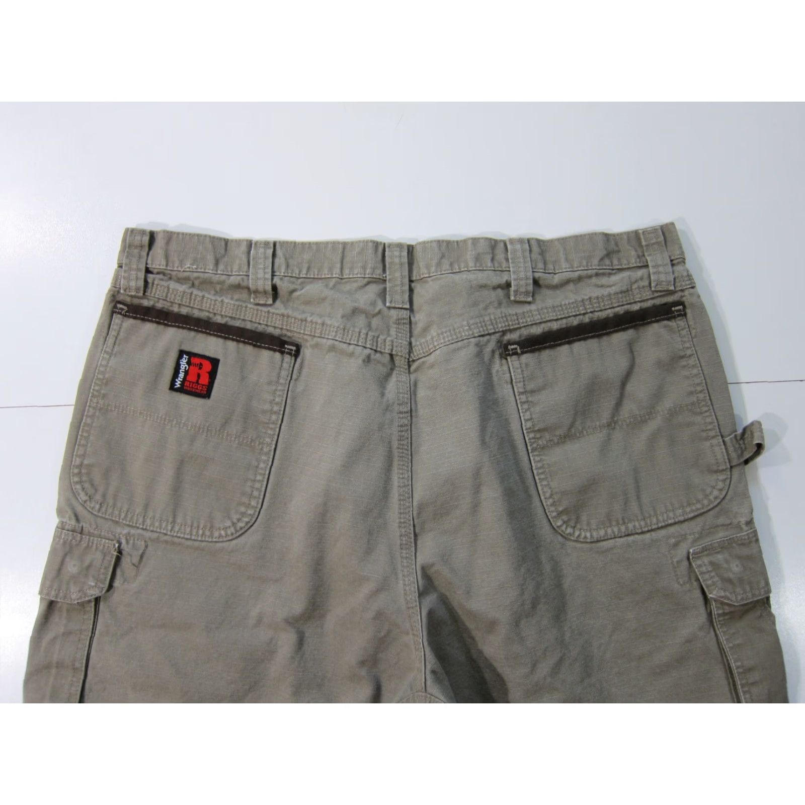 Wrangler Wrangler Biggs Work Wear Brown 100% Cotton Canvas Cargo Shorts Men 42 Size US 42 / EU 58 - 7 Thumbnail