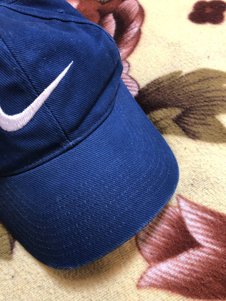 Nike Nike Hat Cap Snap Back Blue White Swoosh Logo Size ONE SIZE - 6 Thumbnail