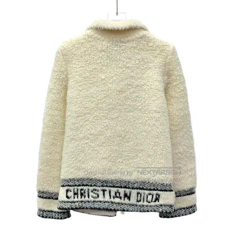 Dior Dior Logo Embroidered Wool Collared Jacket. Size US XS / EU 42 / 0 - 2 Thumbnail