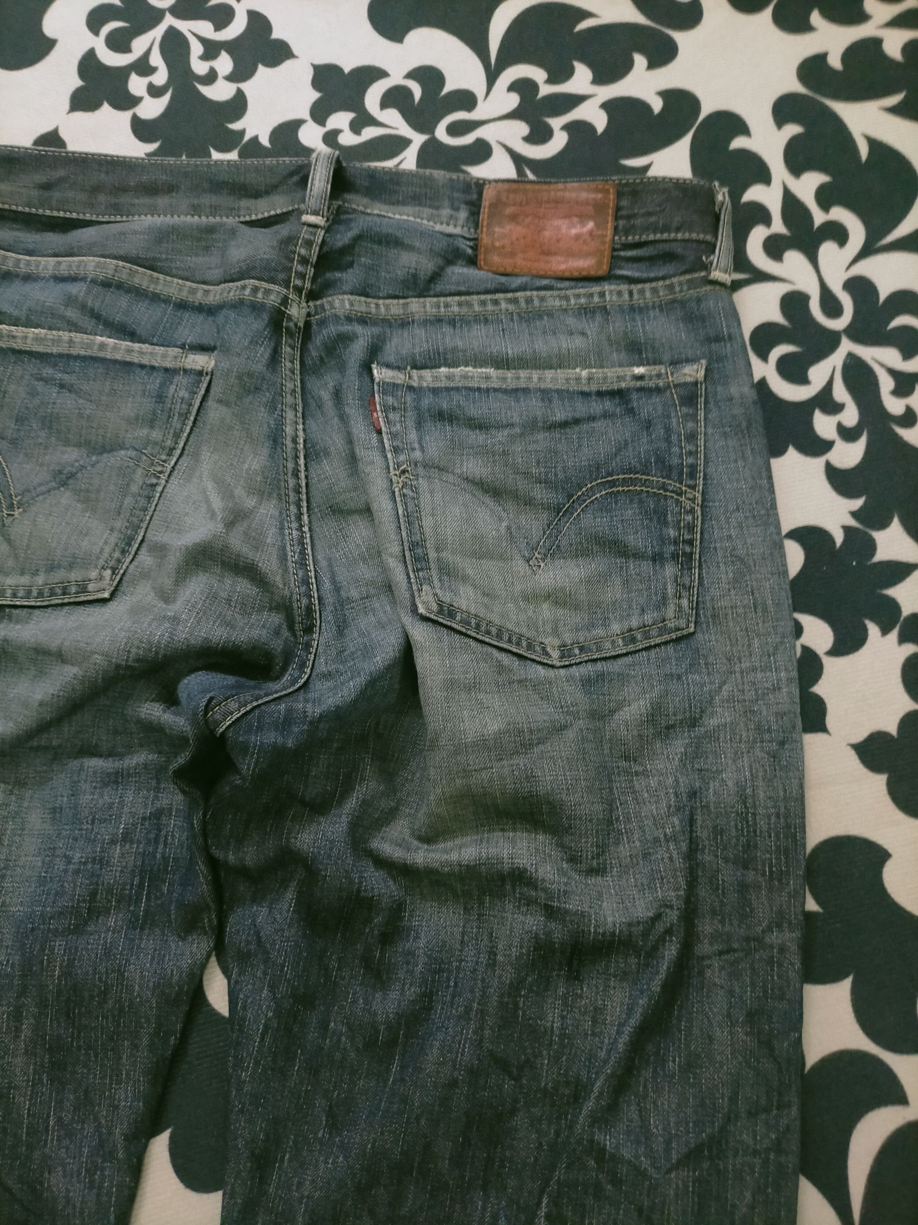 Levi's 🔥 Vintage 🔥 Levis 503 Mudwash Distressed Loose Fit Jeans Size US 34 / EU 50 - 10 Thumbnail