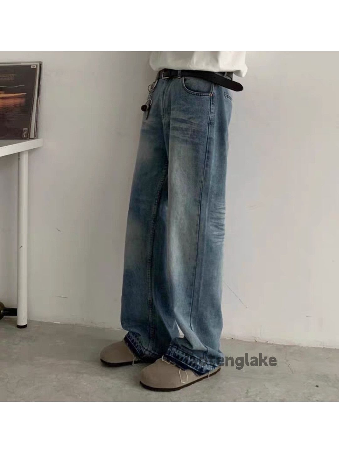 Jean × Vintage washed faded cleanfit yuppie bootcut punk flared jeans Size US 33 - 5 Thumbnail