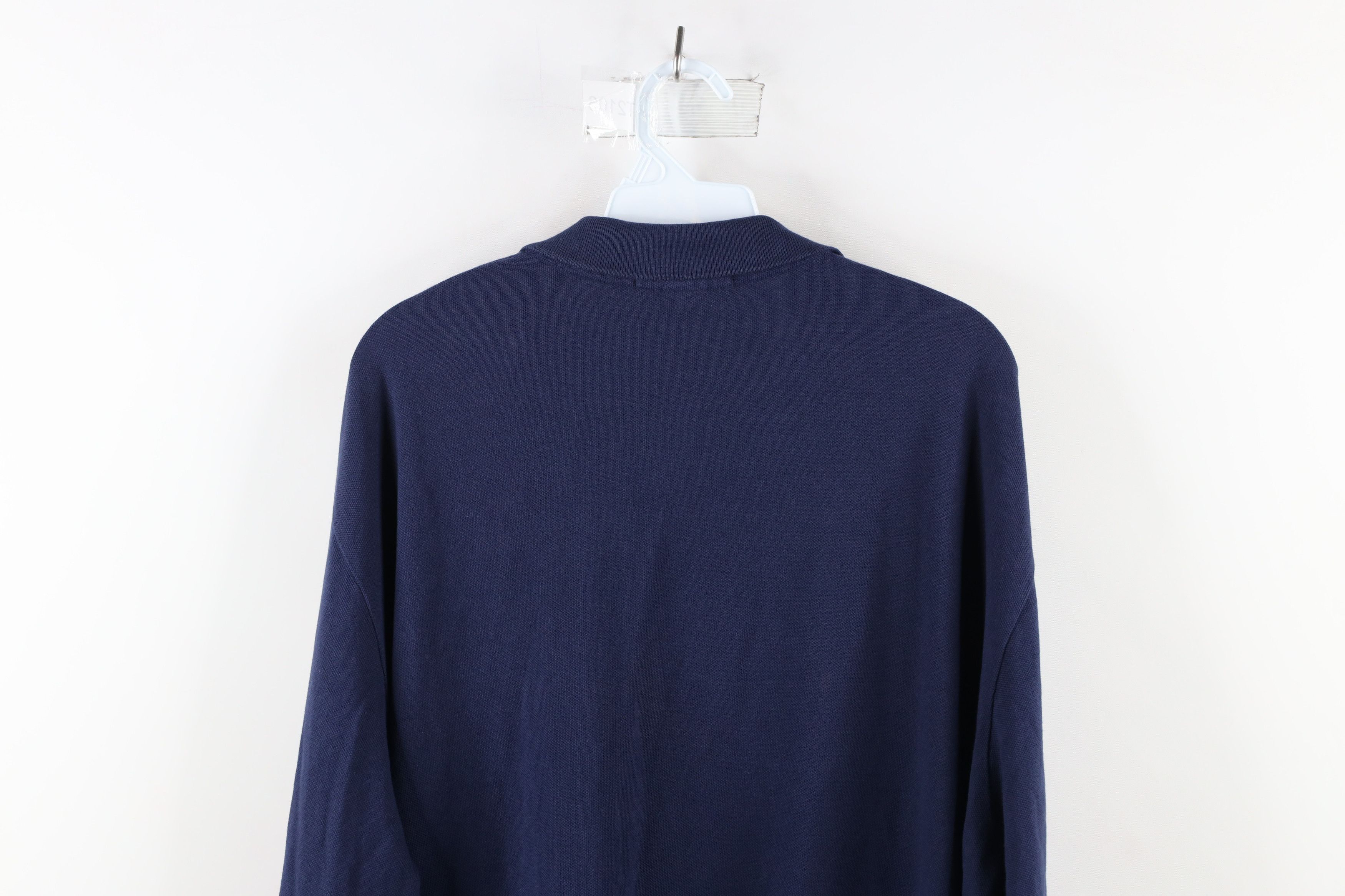 Ralph Lauren × Vintage Vintage 90s Ralph Lauren Long Sleeve Rugby Polo Shirt Blue Size US XL / EU 56 / 4 - 12 Thumbnail