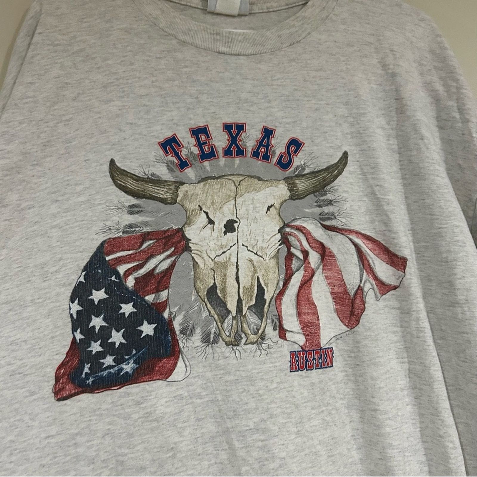 Other Vintage Texas Bull USA Flag Shirt Size US XXL / EU 58 / 5 - 2 Thumbnail