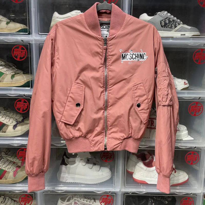 Moschino Moschino Pink Women's Jacket 0089 Size XS / US 0-2 / IT 36-38 - 1 Thumbnail