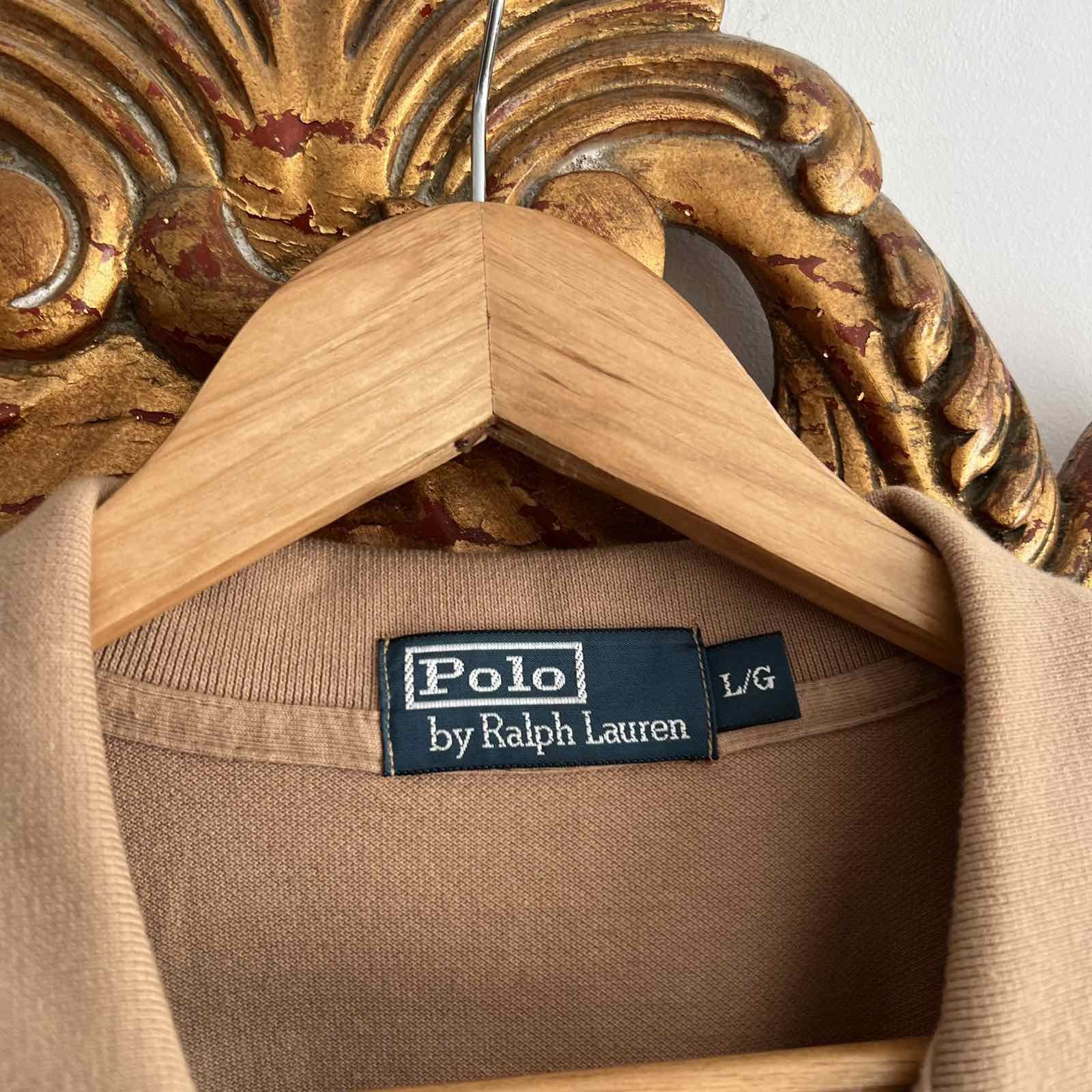 Polo Ralph Lauren Vintage 90s Polo Ralph Lauren Button Up Polo Tee Brown M Size US L / EU 52-54 / 3 - 6 Thumbnail