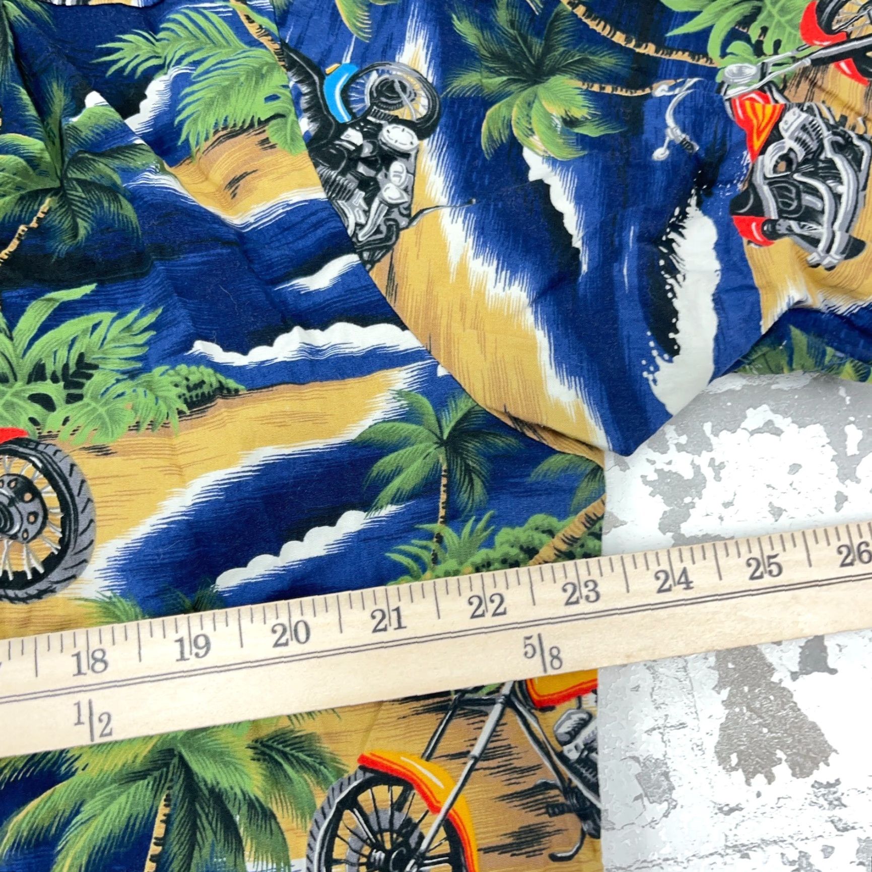 Vintage VINTAGE RJC Hawaiian Shirt Men Large Motorcycle Biker AOP Beach USA 90s Shirt Men L Blue Short Sleeve Button-Up Size US L / EU 52-54 / 3 - 7 Thumbnail