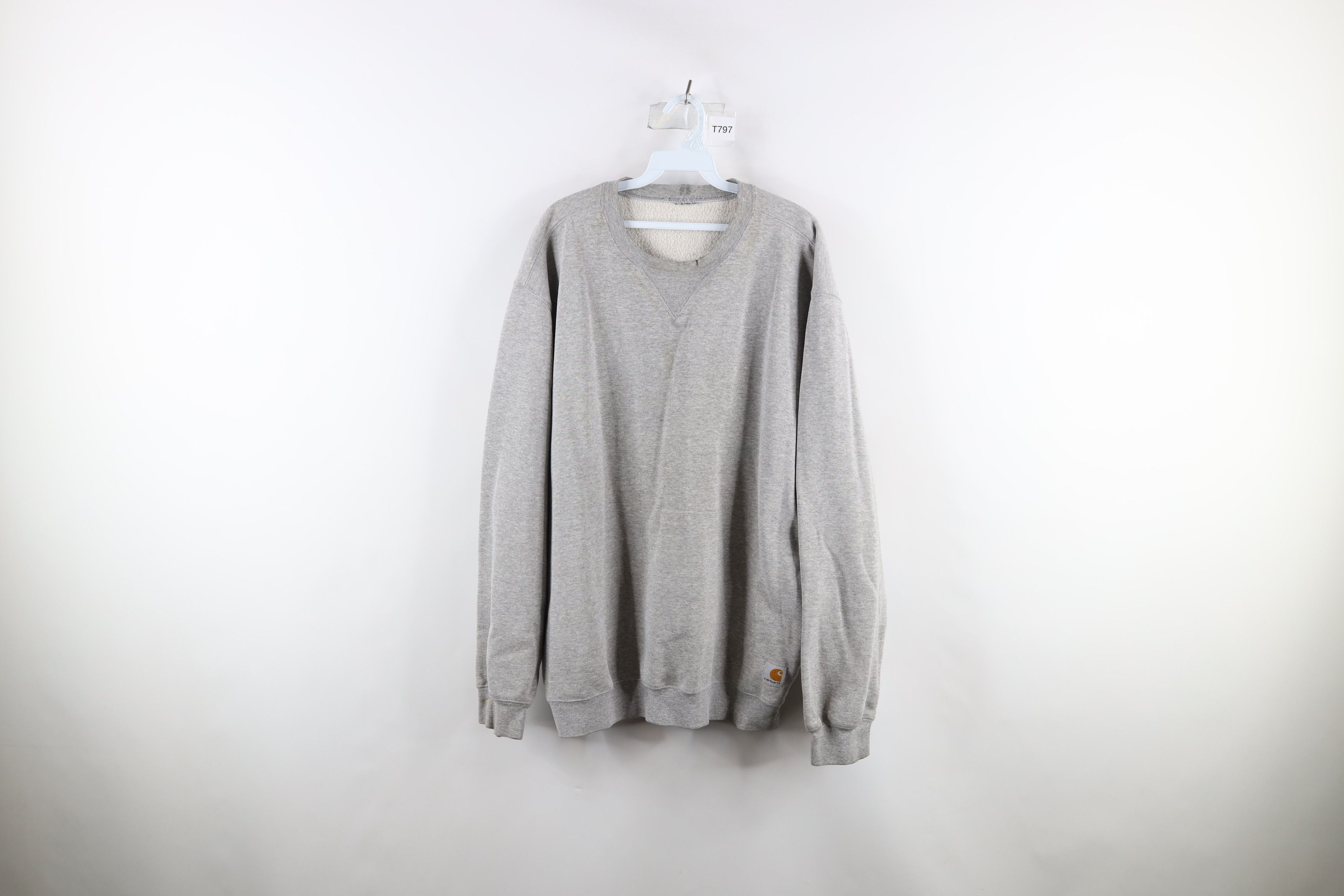 Carhartt Vintage 90s Carhartt Distressed Crewneck Sweatshirt USA Size US XXL / EU 58 / 5 - 1 Thumbnail