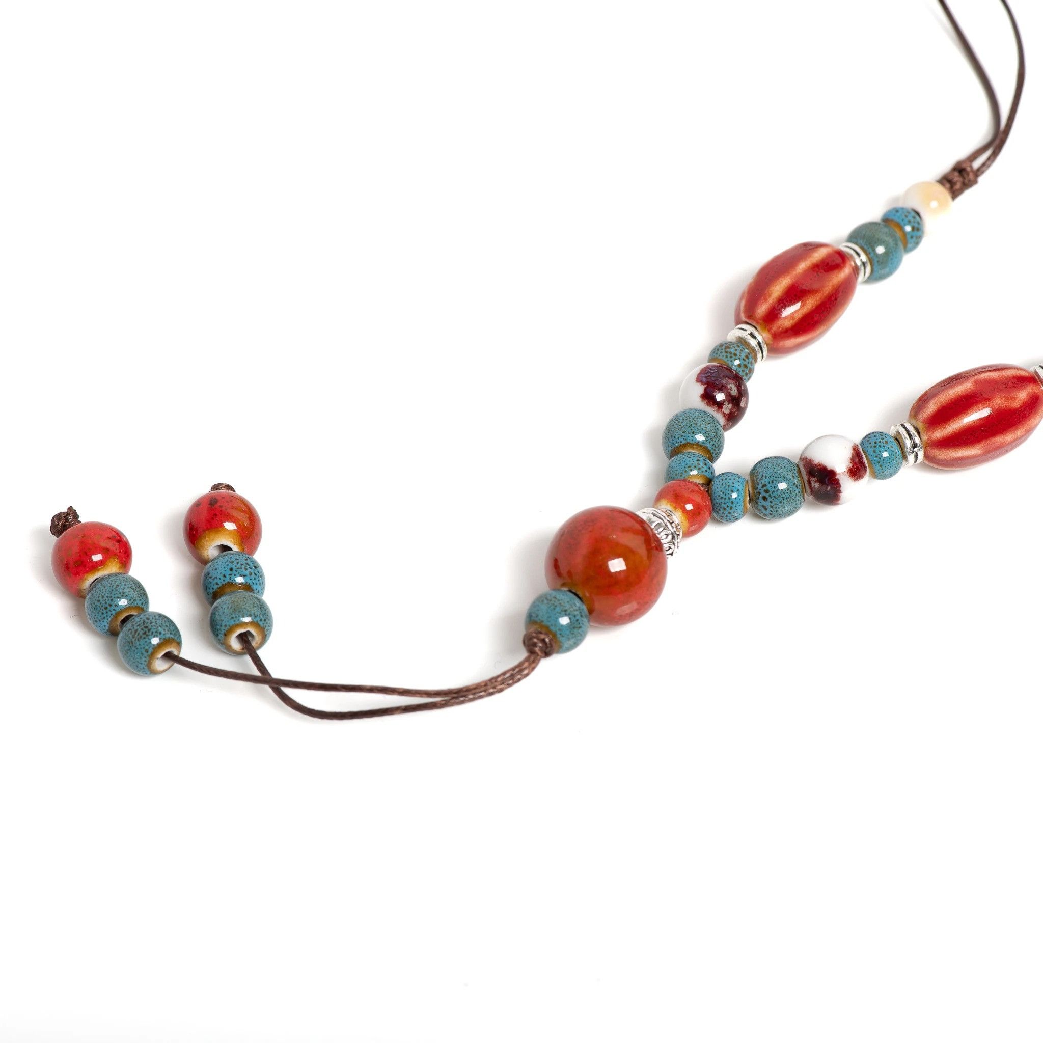 Handmade Vintage Boho Pendant Necklace Handmade Gift For Her Size ONE SIZE - 6 Thumbnail