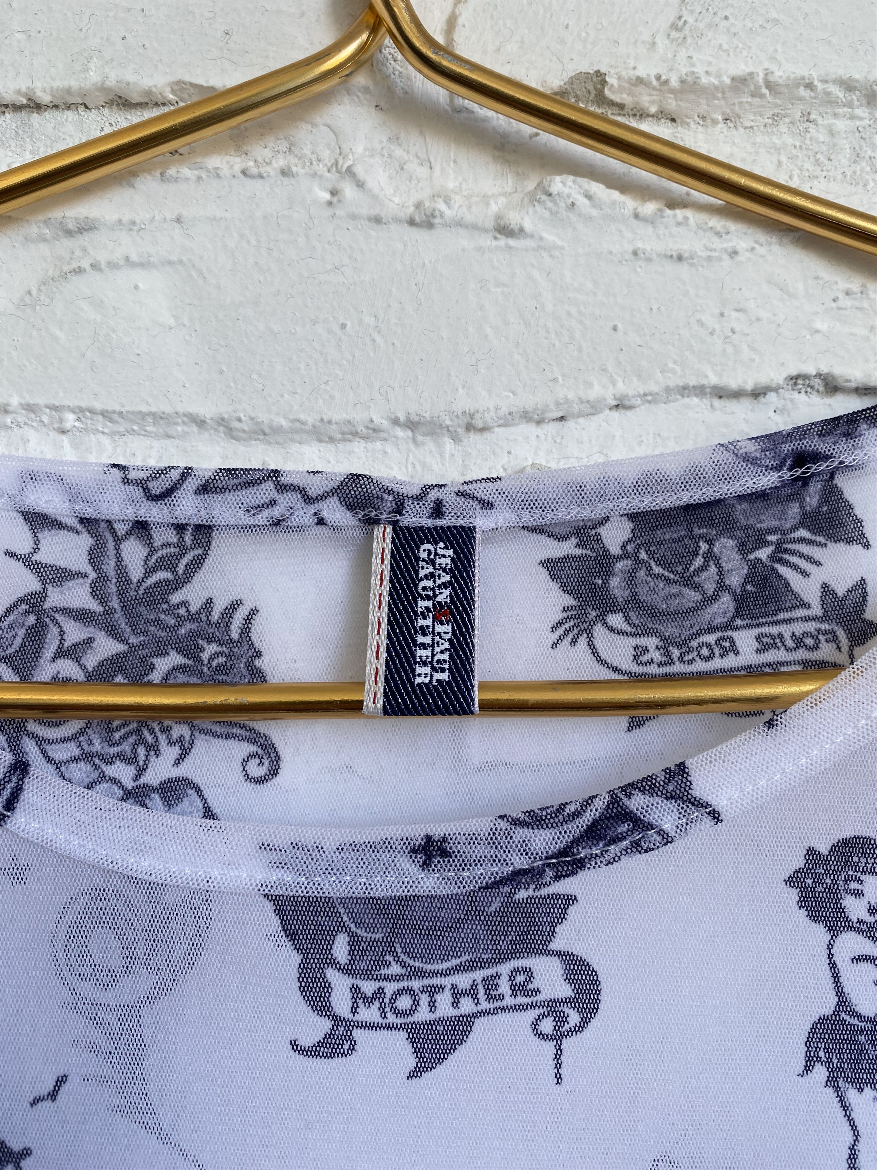 Jean Paul Gaultier × Vintage vintage Jean Paul Gaultier tattoo mesh top Size S / US 4 / IT 40 - 3 Thumbnail