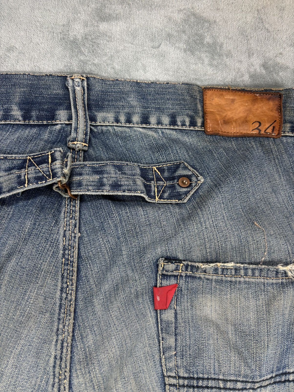 ANACHRONORM Anachronorm Distressed Denim. S0173 Size US 34 / EU 50 - 7 Thumbnail
