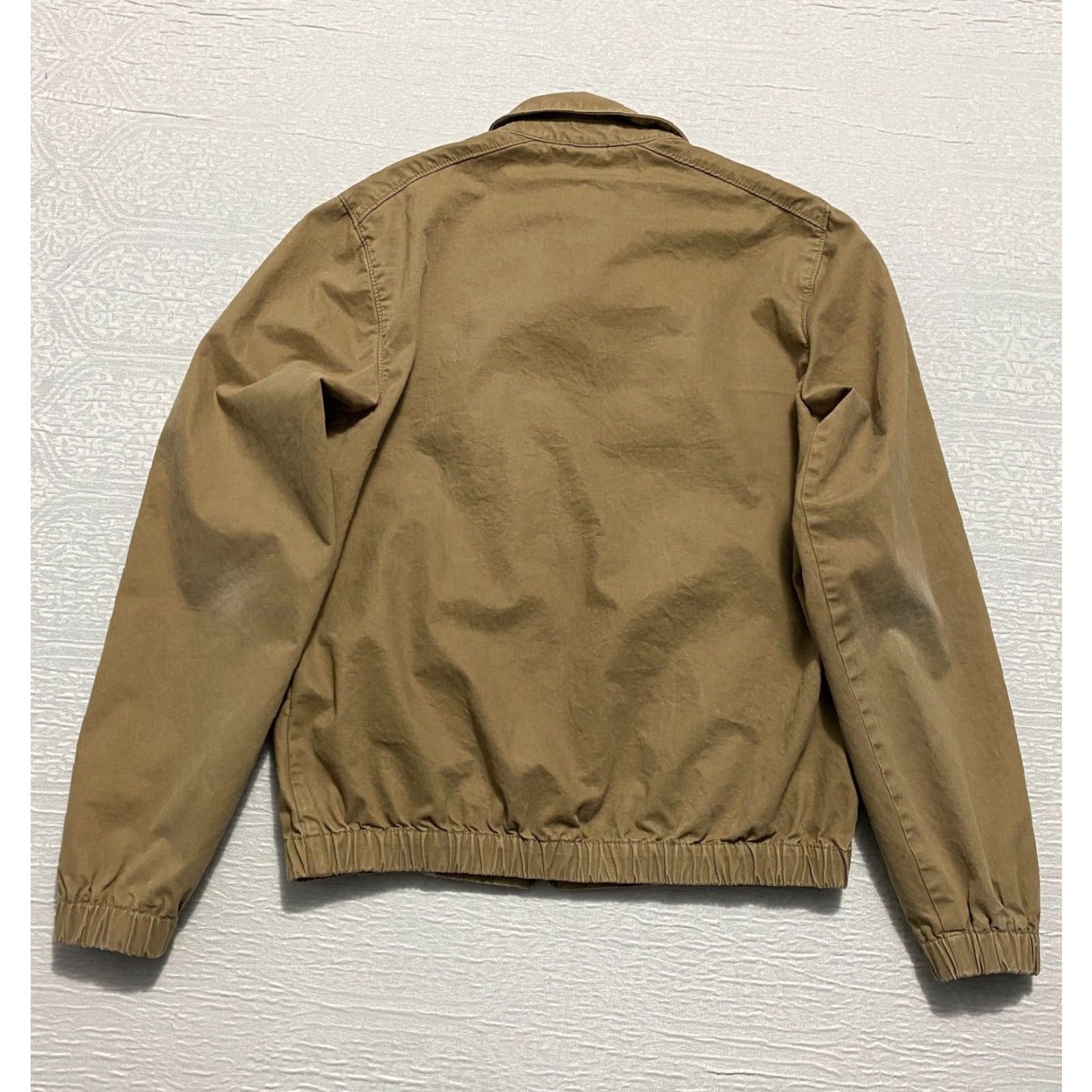 Ben Sherman Ben Sherman Bomber Jacket Mens Size S Beige Full Zip Loop Collar Regular Coat/Jacket Size US S / EU 44-46 / 1 - 3 Thumbnail