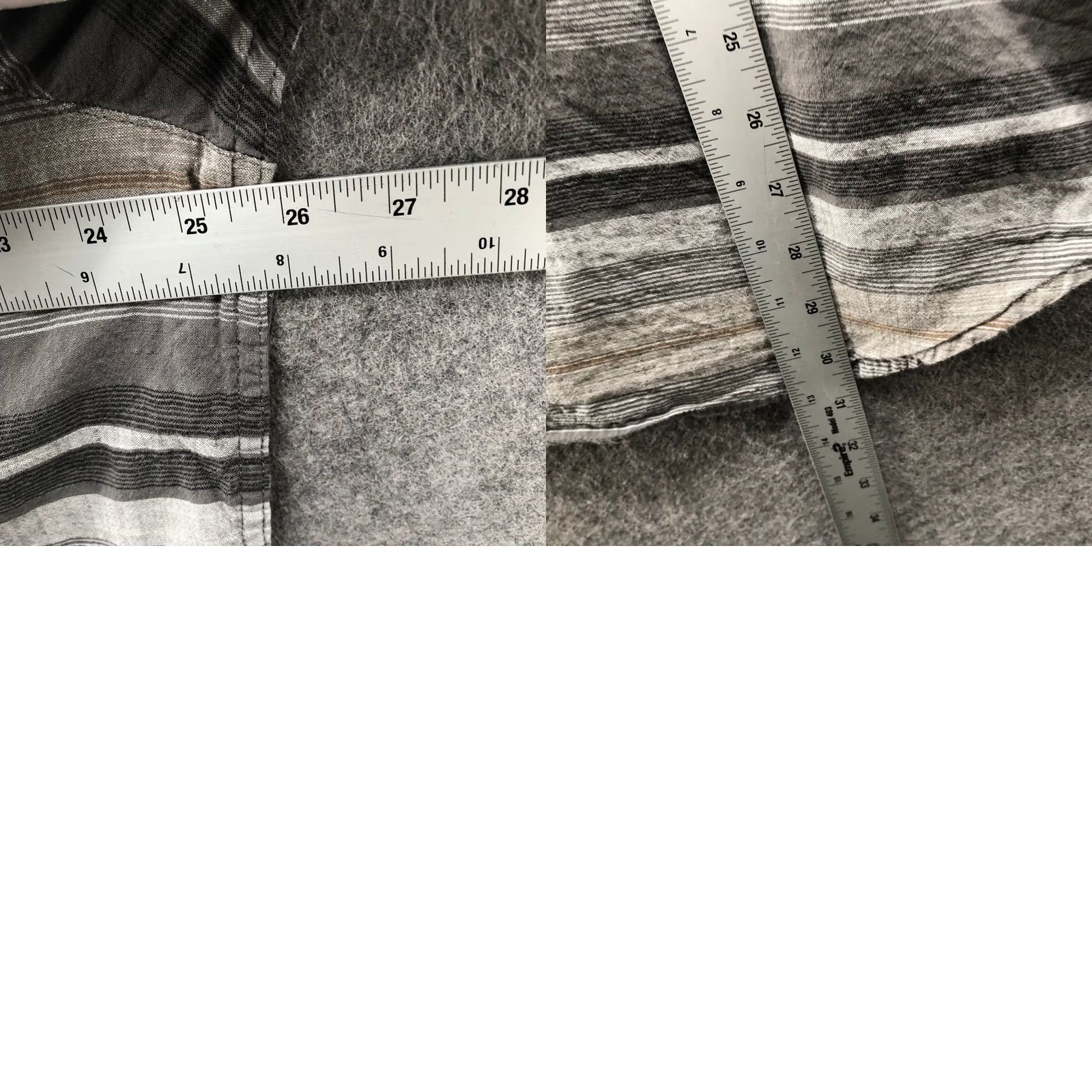 Vintage Columbia Shirt Mens XL Gray Striped Short Sleeve Button-Up Pocket Outdoor Casual Travel | All Seasons, Breathable, Pockets, Lightweight Size US XL / EU 56 / 4 - 8 Thumbnail