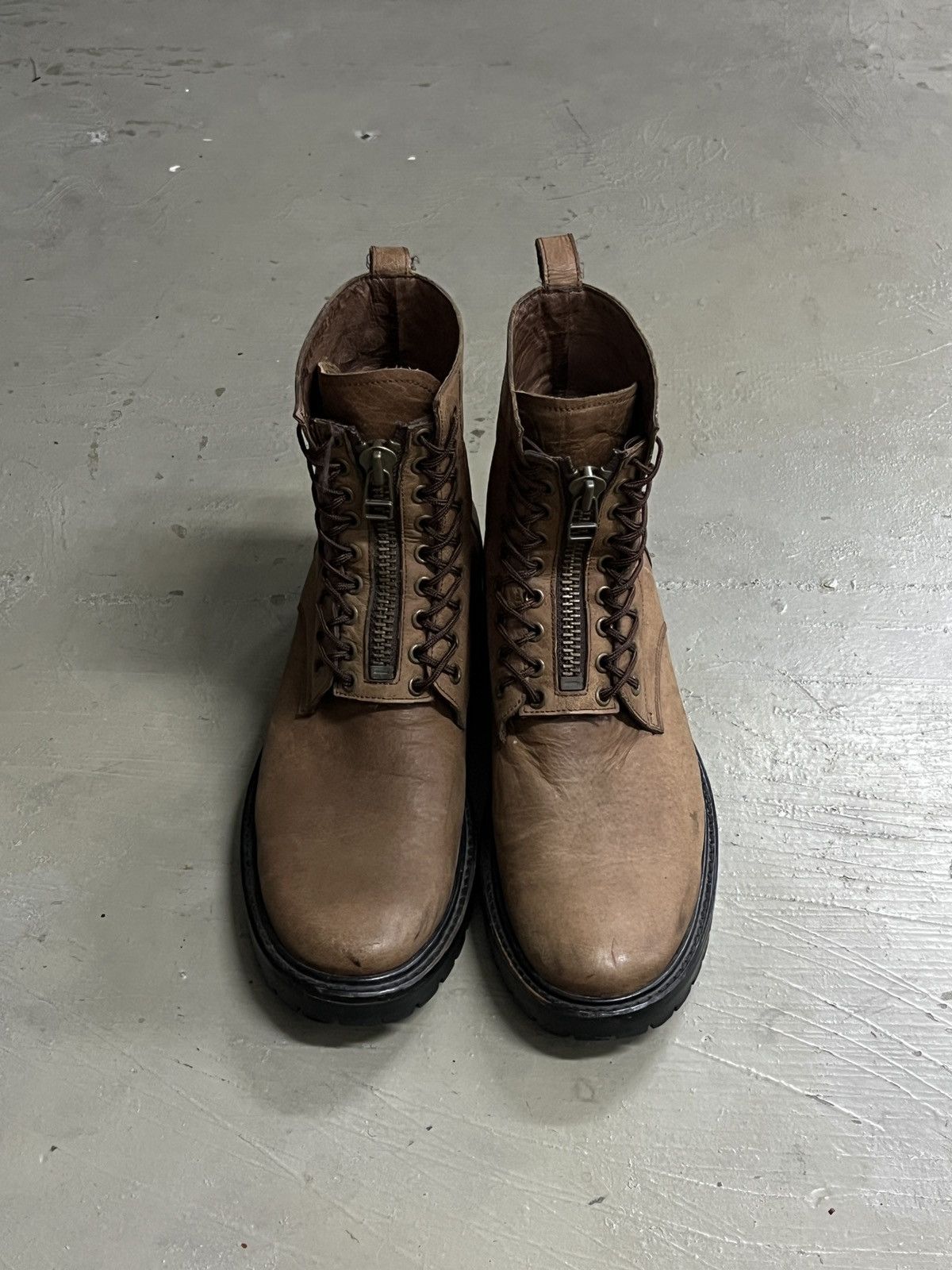 Guidi Takeo Kikuchi Lace Zipper Leather Combat Guidi Style Boots Size US 9 / EU 42 - 11 Thumbnail