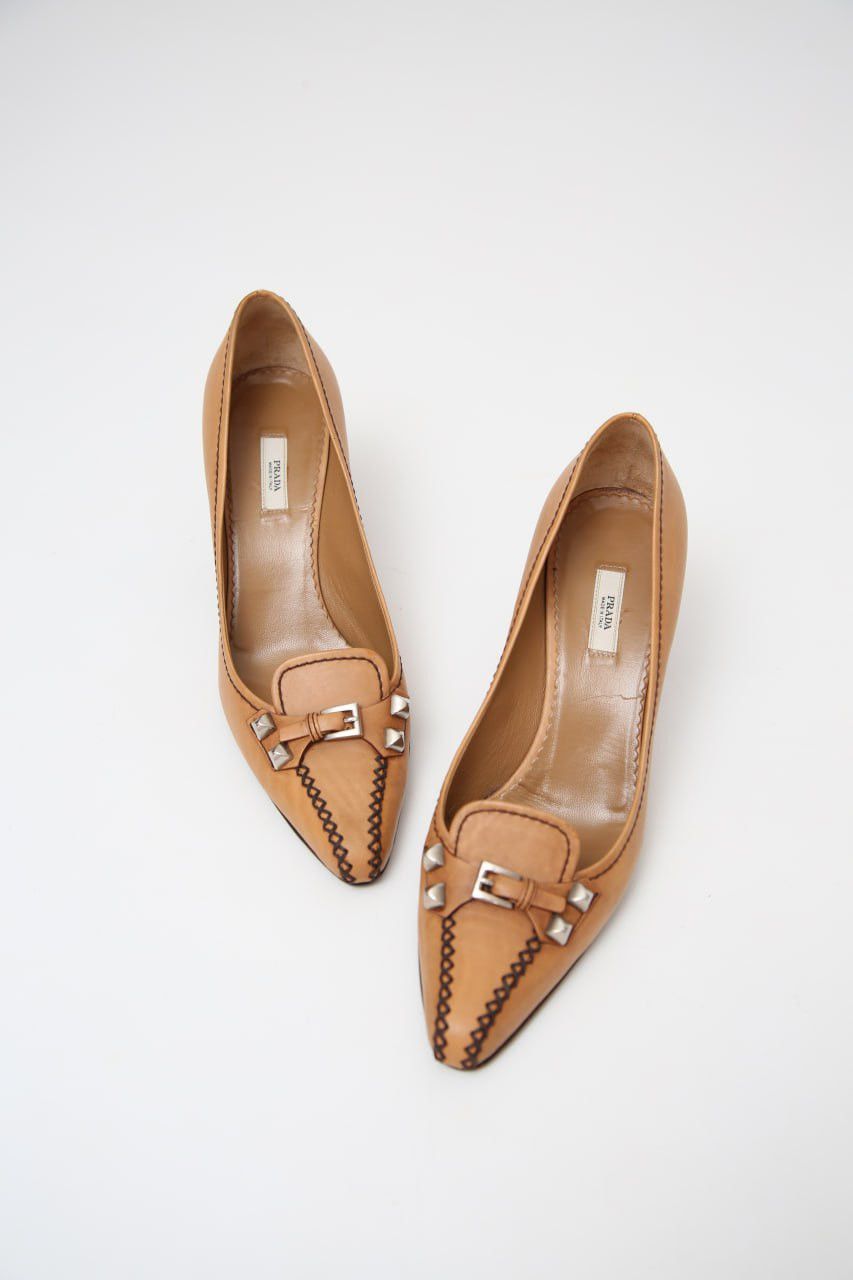 Prada Rare Women’s Prada Pointed Toe Heels Pumps Size EU 39 Size US 9 / IT 39 - 1 Thumbnail