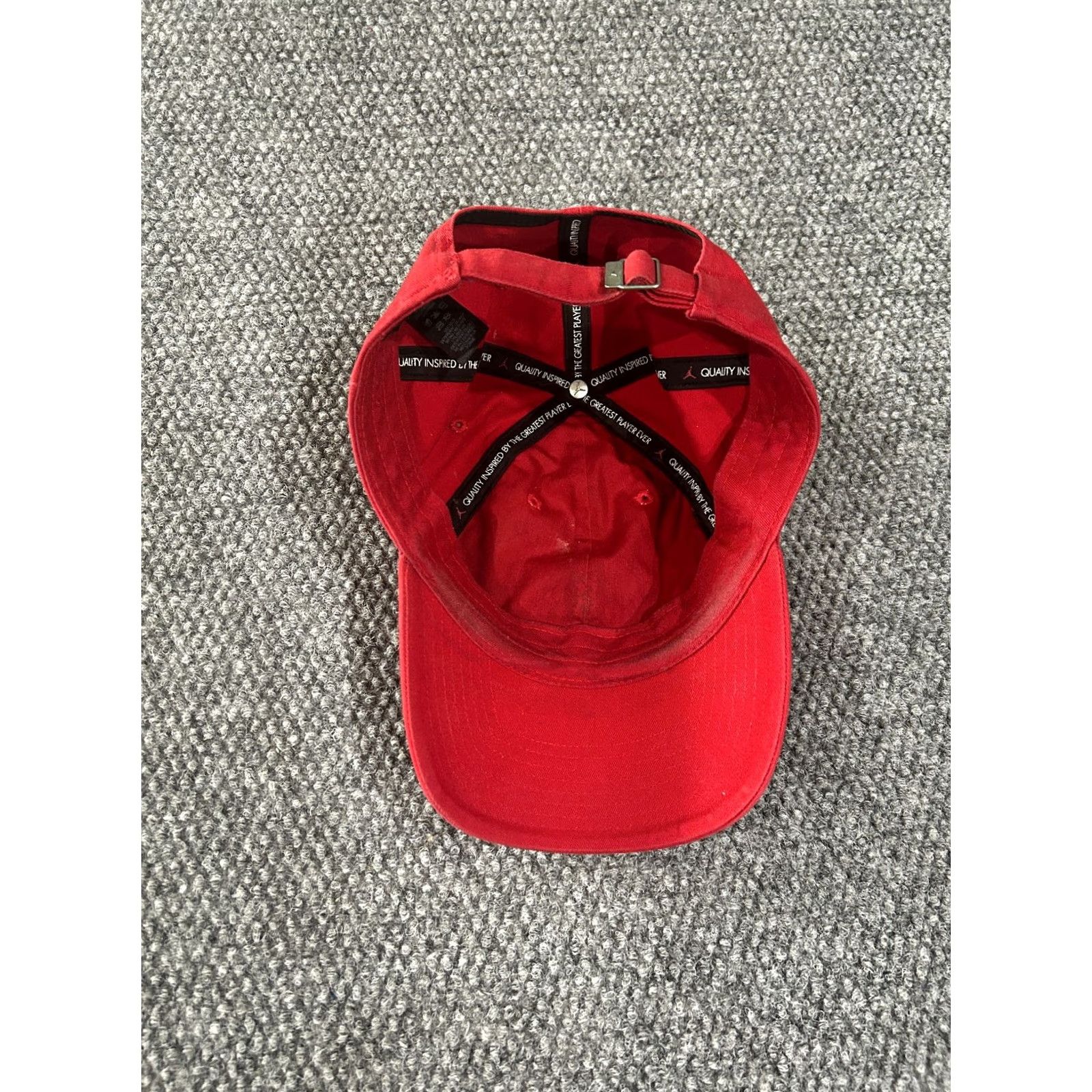 Jordan Brand Jordan Baseball Cap Mens One Size Red Jumpman Logo Adjustable Dad Cap Sports Cotton Canvas Spring Summer Men Womens Boys Girls Size ONE SIZE - 5 Thumbnail