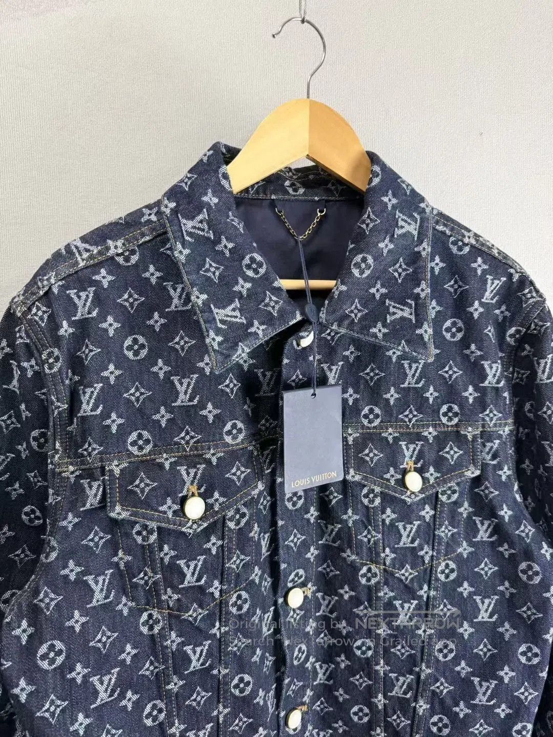 Louis Vuitton LV x Timberland Dark Blue Pearl Button Denim Jacket. Size US M / EU 48-50 / 2 - 3 Thumbnail