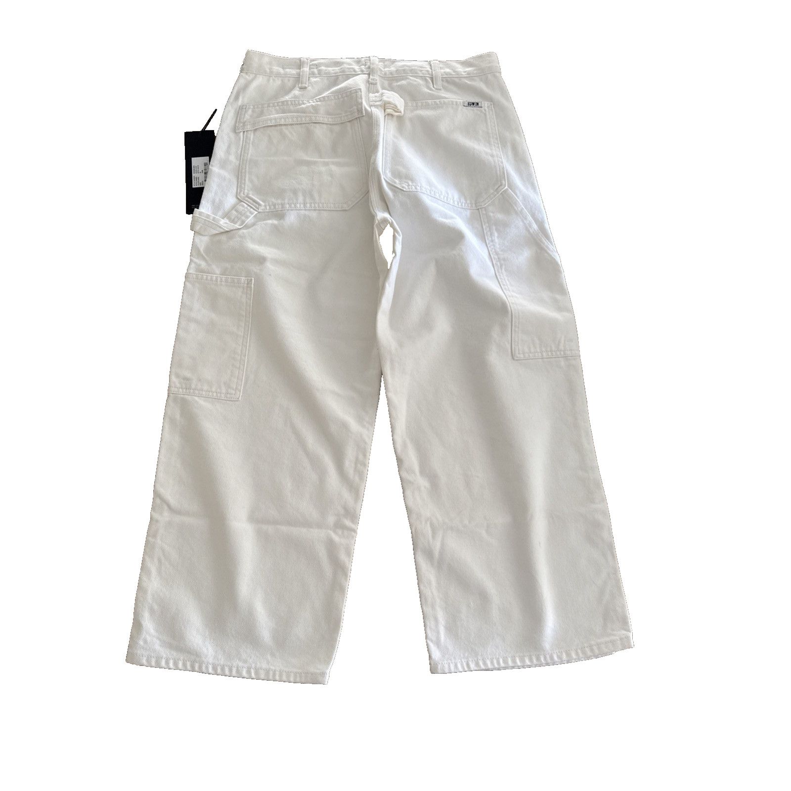 Edwin Edwin Devin Crop Optic White Carpenter 100% Cotton Jeans 28 Size 28" / US 6 / IT 42 - 8 Thumbnail