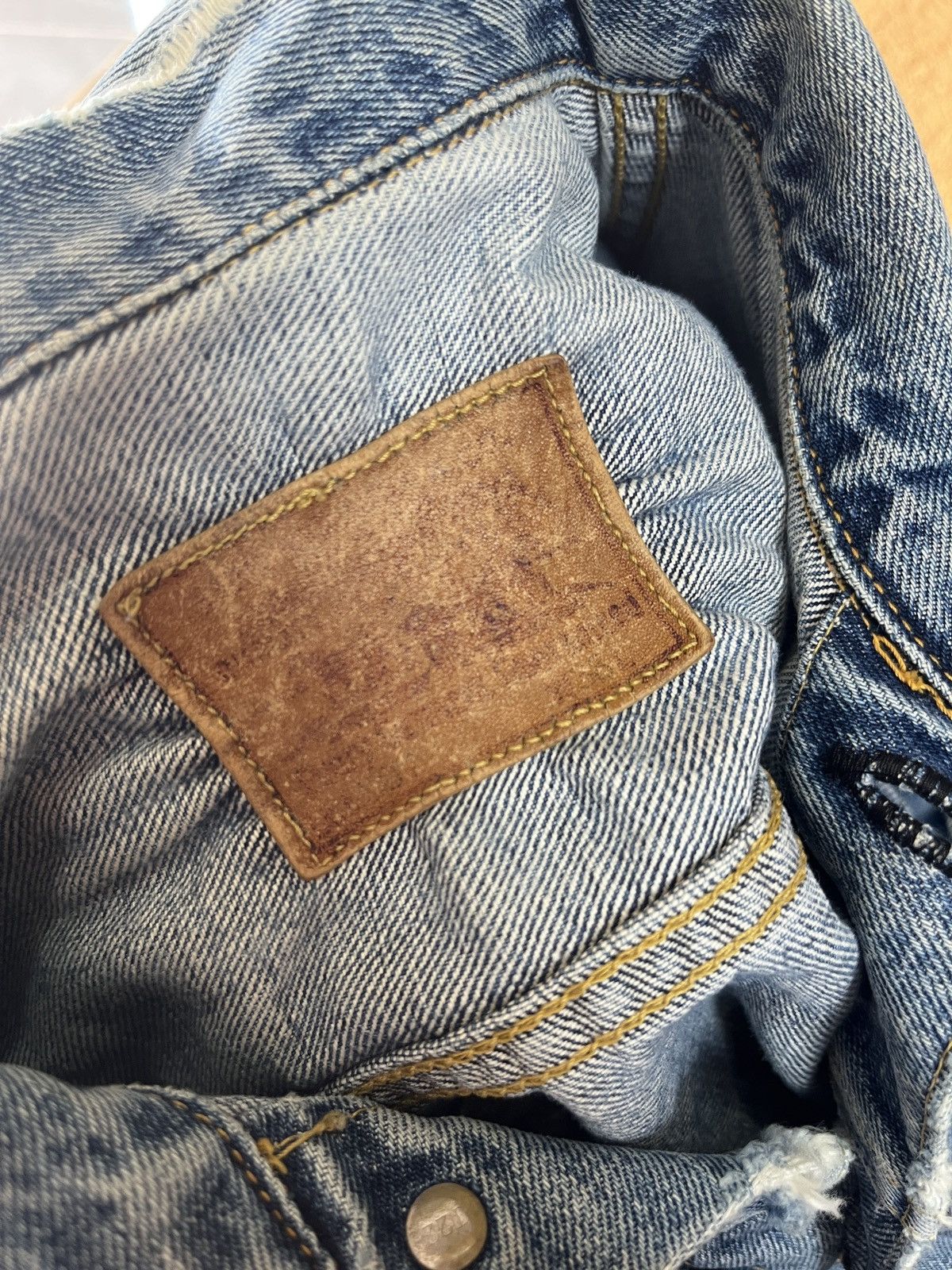 Levi's 90’s Japan Levi’s Type 2 Distressed Denim Jacket Size US M / EU 48-50 / 2 - 7 Thumbnail