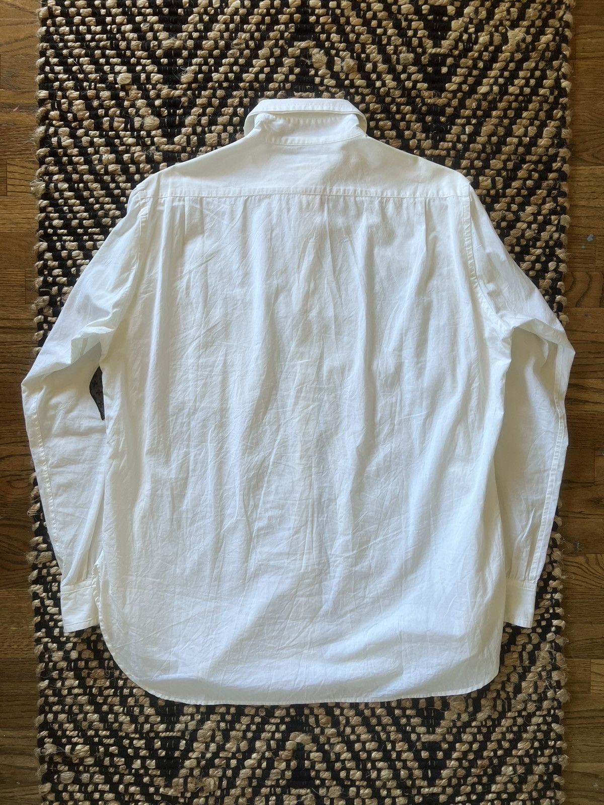 Yohji Yamamoto Yohji Yamamoto Pour Homme SS04 Smoking Girl/Cat Button Up Size US L / EU 52-54 / 3 - 5 Thumbnail