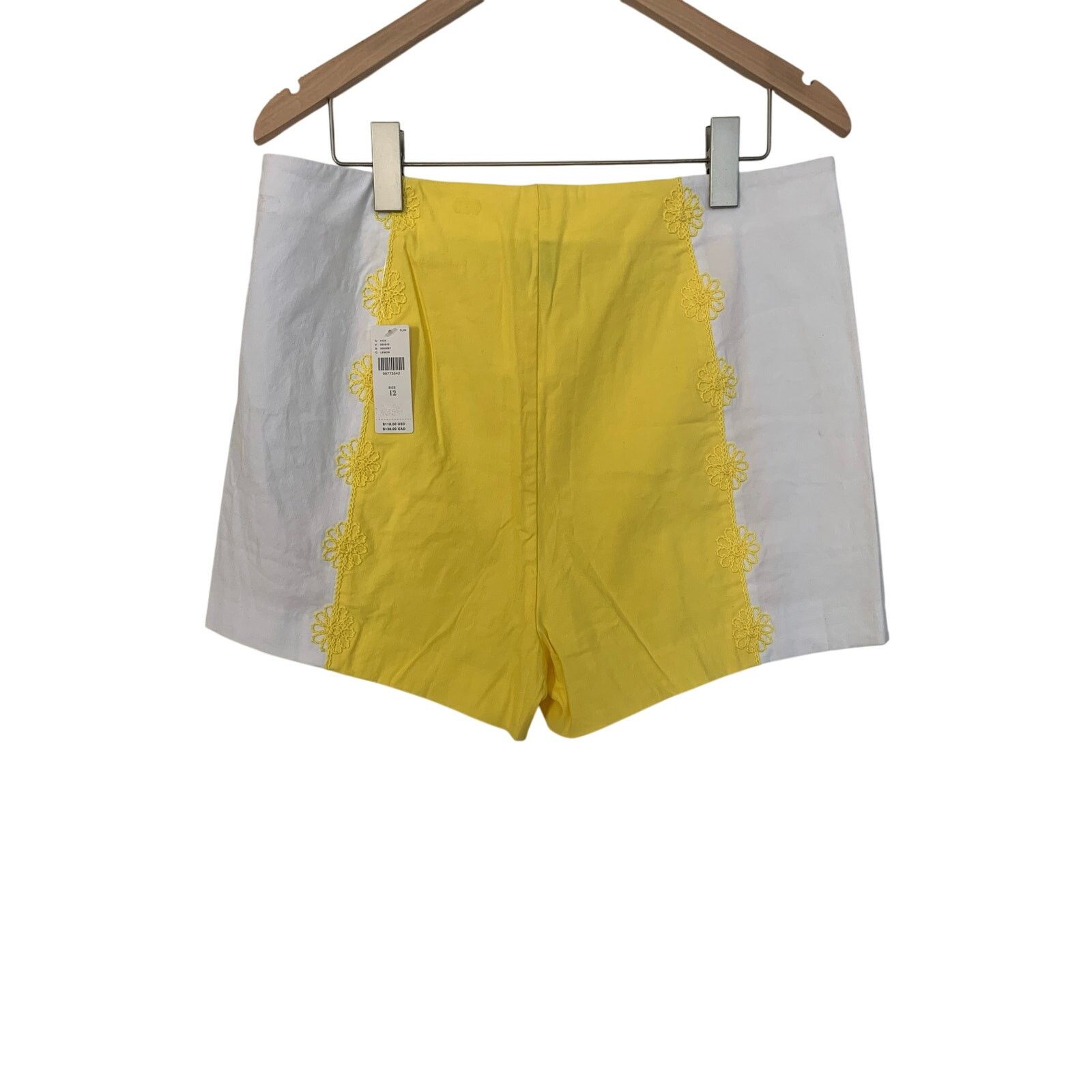 Anthropologie NWT Anthropologie Maeve Surf City Linen Embellished Shorts Size 34" / US 12 / IT 48 - 5 Thumbnail