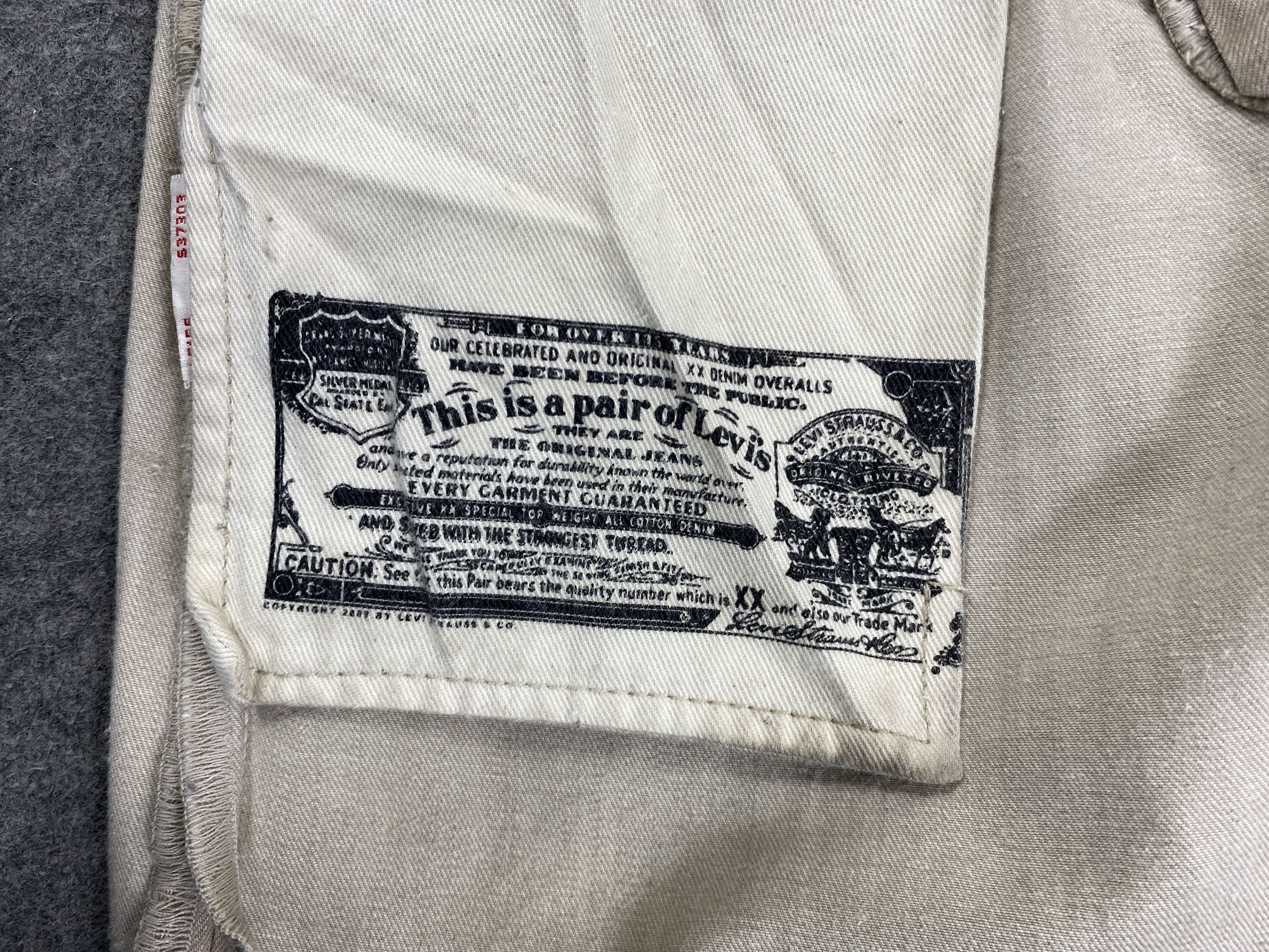 Levi's Dirty Khaki Vintage Levis 501 Jeans 30x25.5 - JN3180 Size US 30 / EU 46 - 16 Thumbnail