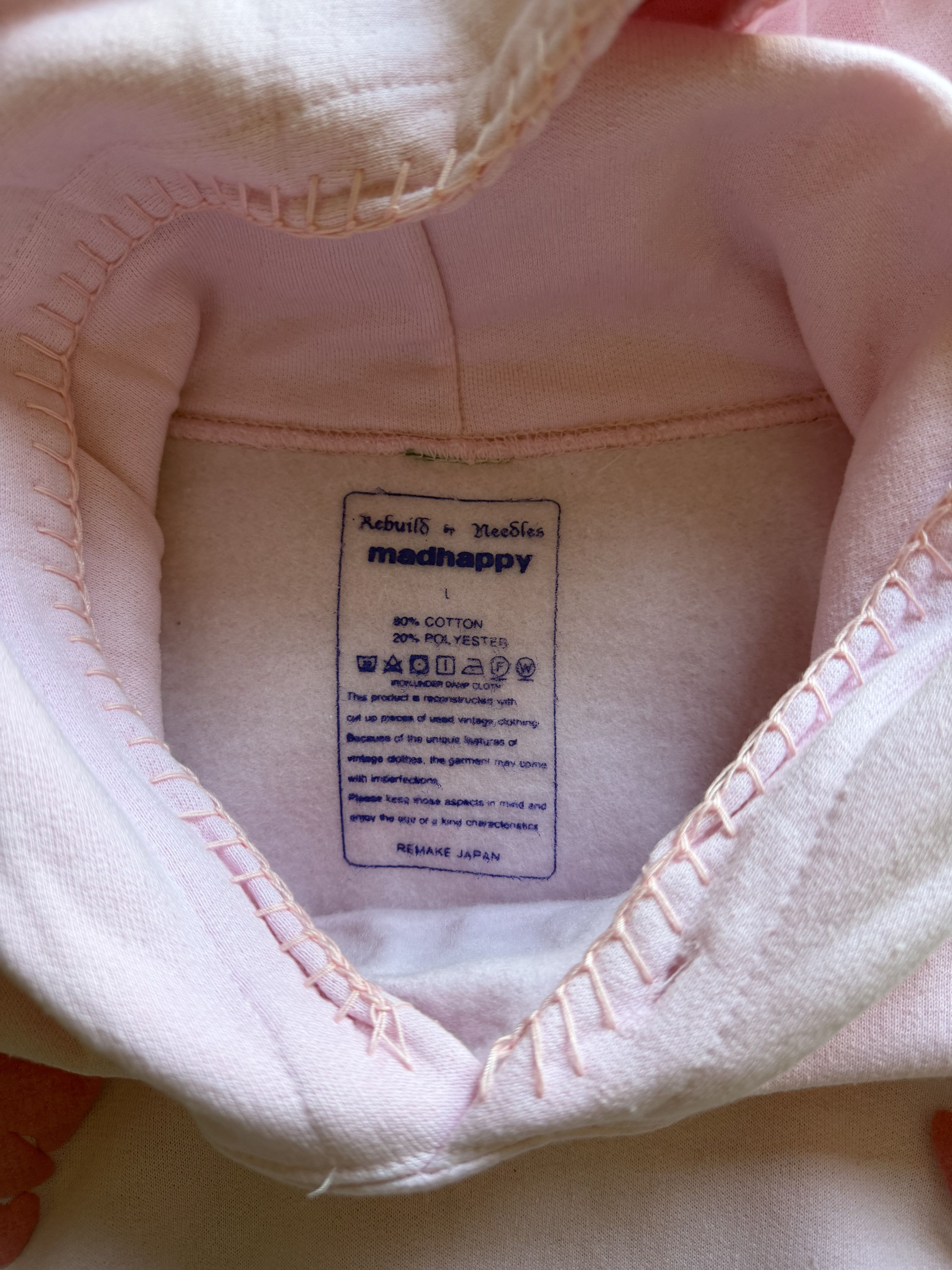 Needles Needles Madhappy 5 Cuts Cooper Hoodie in Pink Size US L / EU 52-54 / 3 - 7 Thumbnail