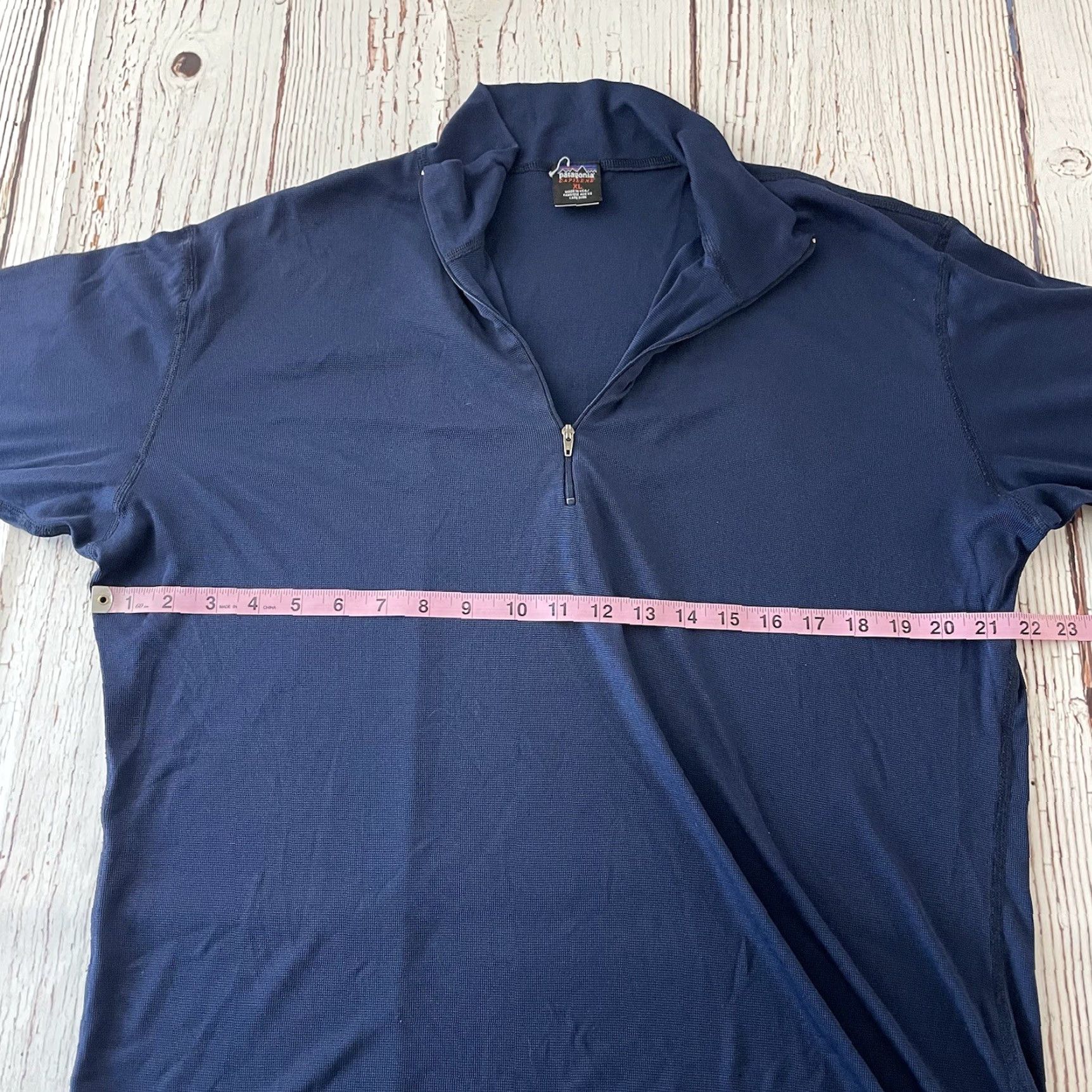 Patagonia Vintage Patagonia Capilene Pullover 1/4 Zip Jacket Men's XL Blue Size US XL / EU 56 / 4 - 4 Thumbnail