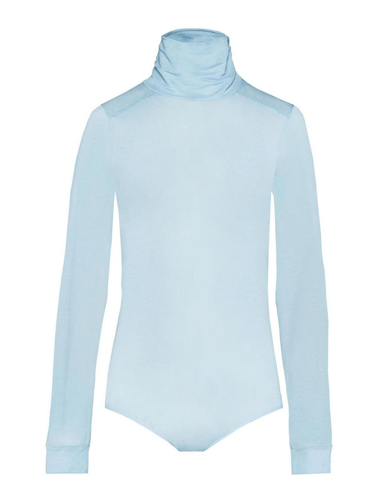 Maison Margiela o1w1db11225 Four Stitch Sheer Bodysuit in Blue Size M / US 6-8 / IT 42-44 - 1 Thumbnail