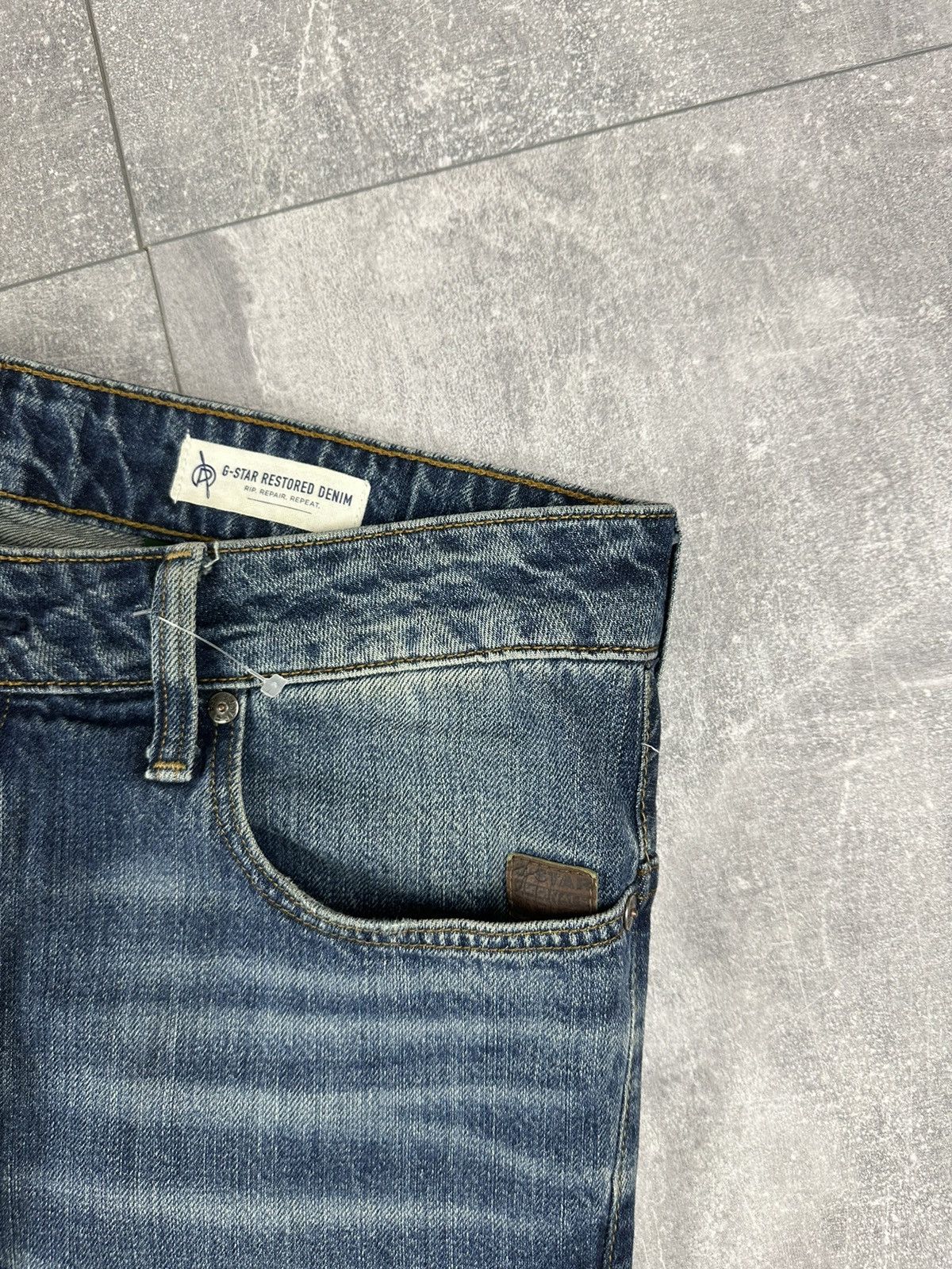 G-Star G-Star Raw 3D Relaxed Tapered Denim Jeans Pants Size US 30 / EU 46 - 11 Thumbnail