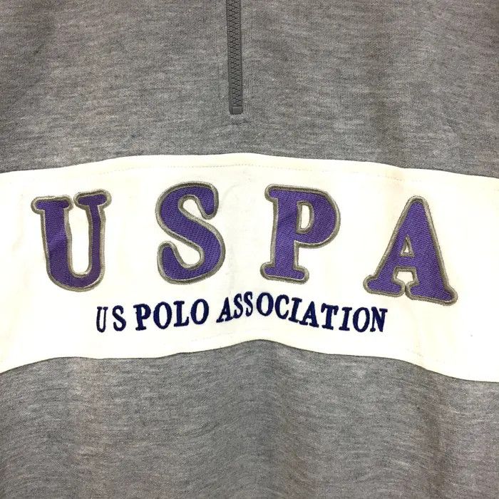 U.S. Polo Assn. Vtg USPA POLO ASSOCIATION Pony Sweatshirt Big Logo Sweater Size US L / EU 52-54 / 3 - 4 Thumbnail