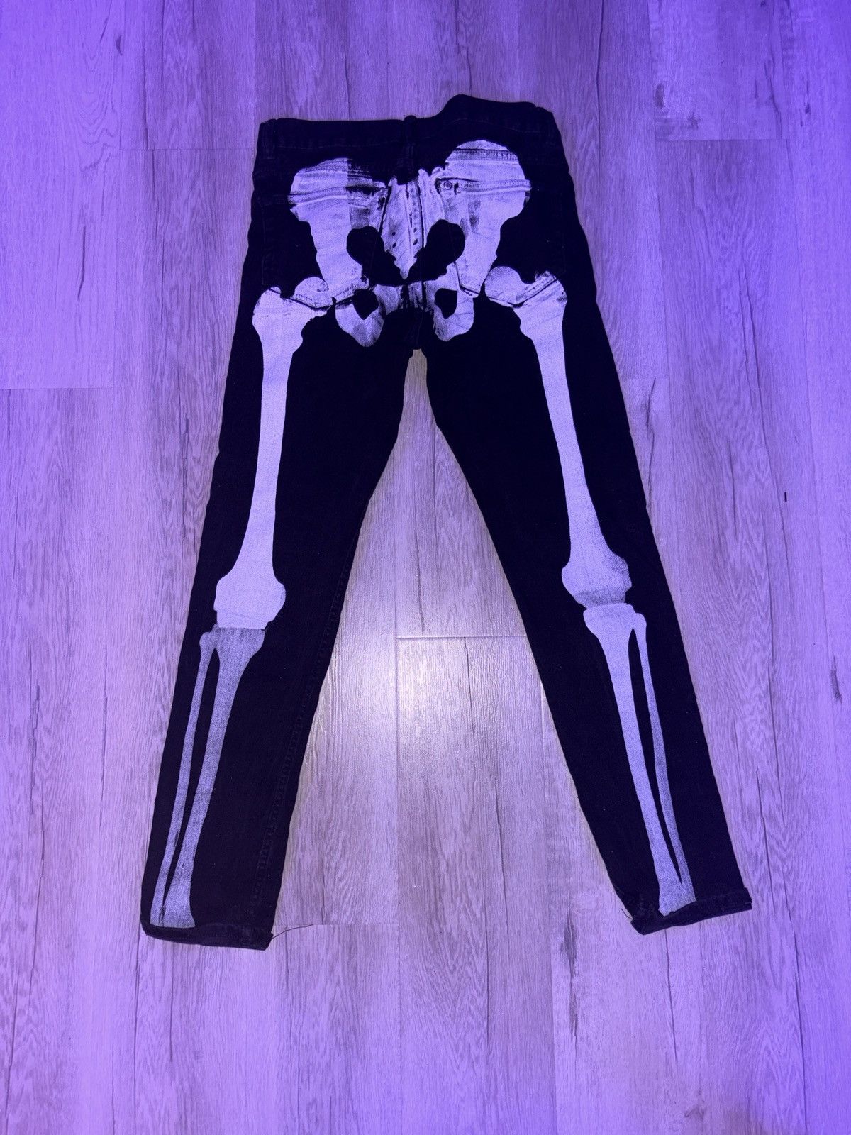 Other Klan Life - KL Clothing " SOLID COLORED OG SKELETON DENIM" Size US 29 - 1 Thumbnail