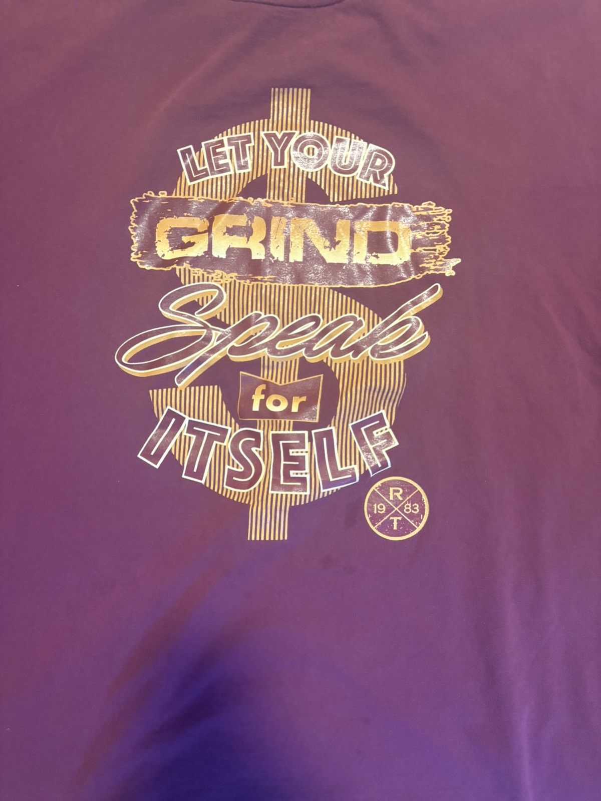 Other Risq Takers Men's Maroon Crew Neck Graphic Print T-Shirt 5XB Size US XXL / EU 58 / 5 - 10 Thumbnail