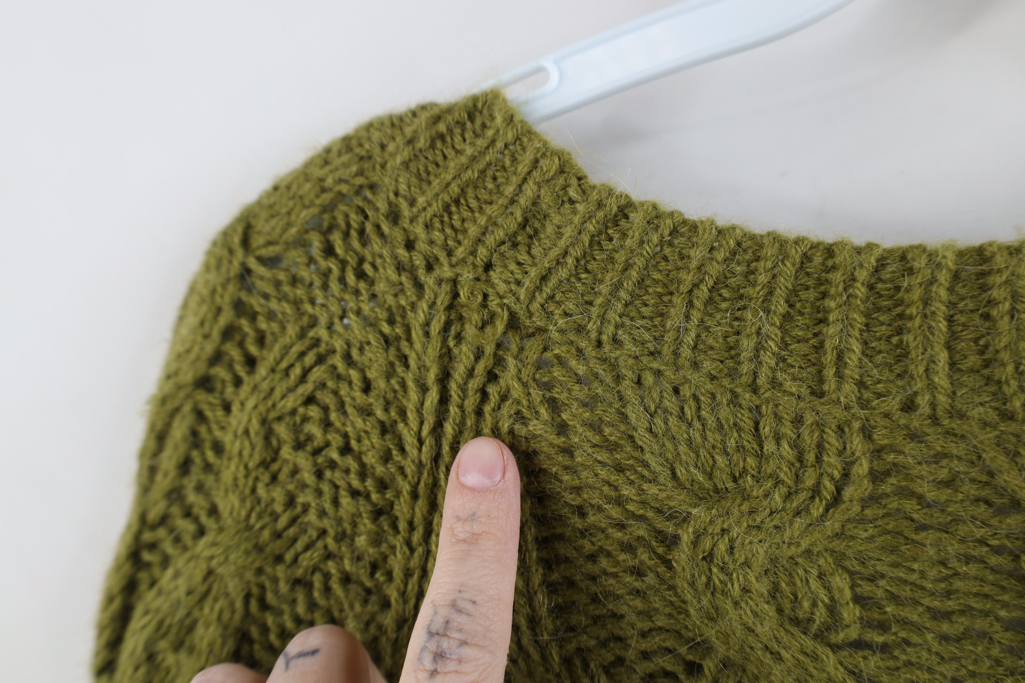 J.Crew × Vintage Vintage J Crew Blend Chunky Cable Knit Fisherman Sweater Size L / US 10 / IT 46 - 6 Thumbnail