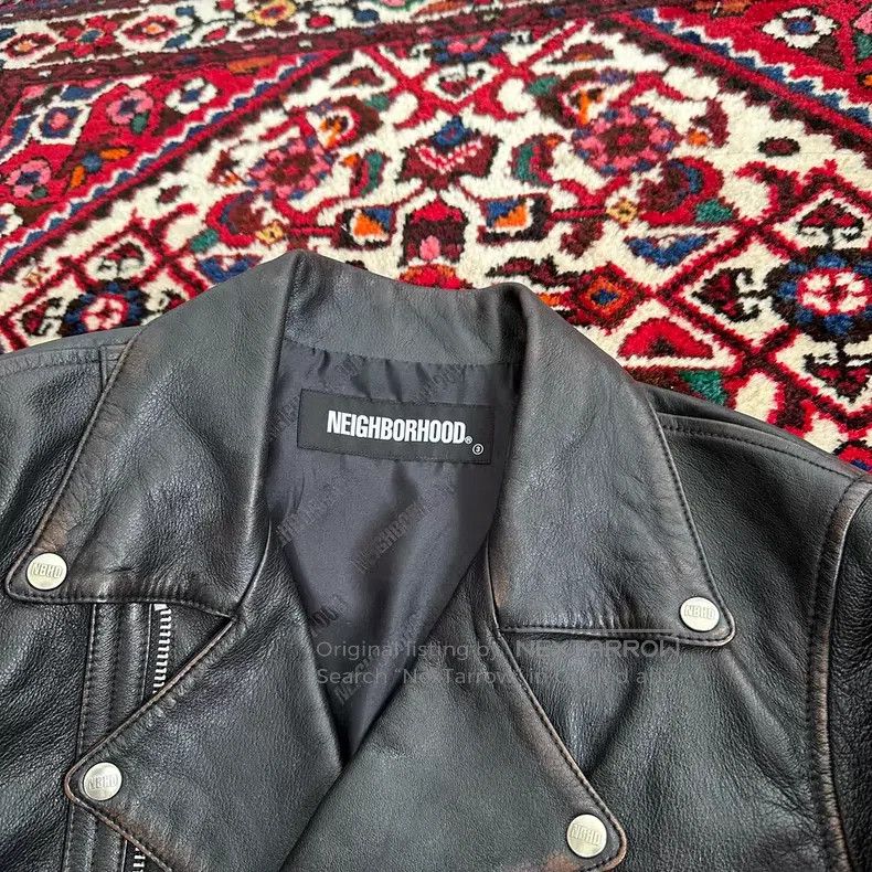 Neighborhood Neighborhood Motorcycle Leather Jacket Size US M / EU 48-50 / 2 - 7 Thumbnail
