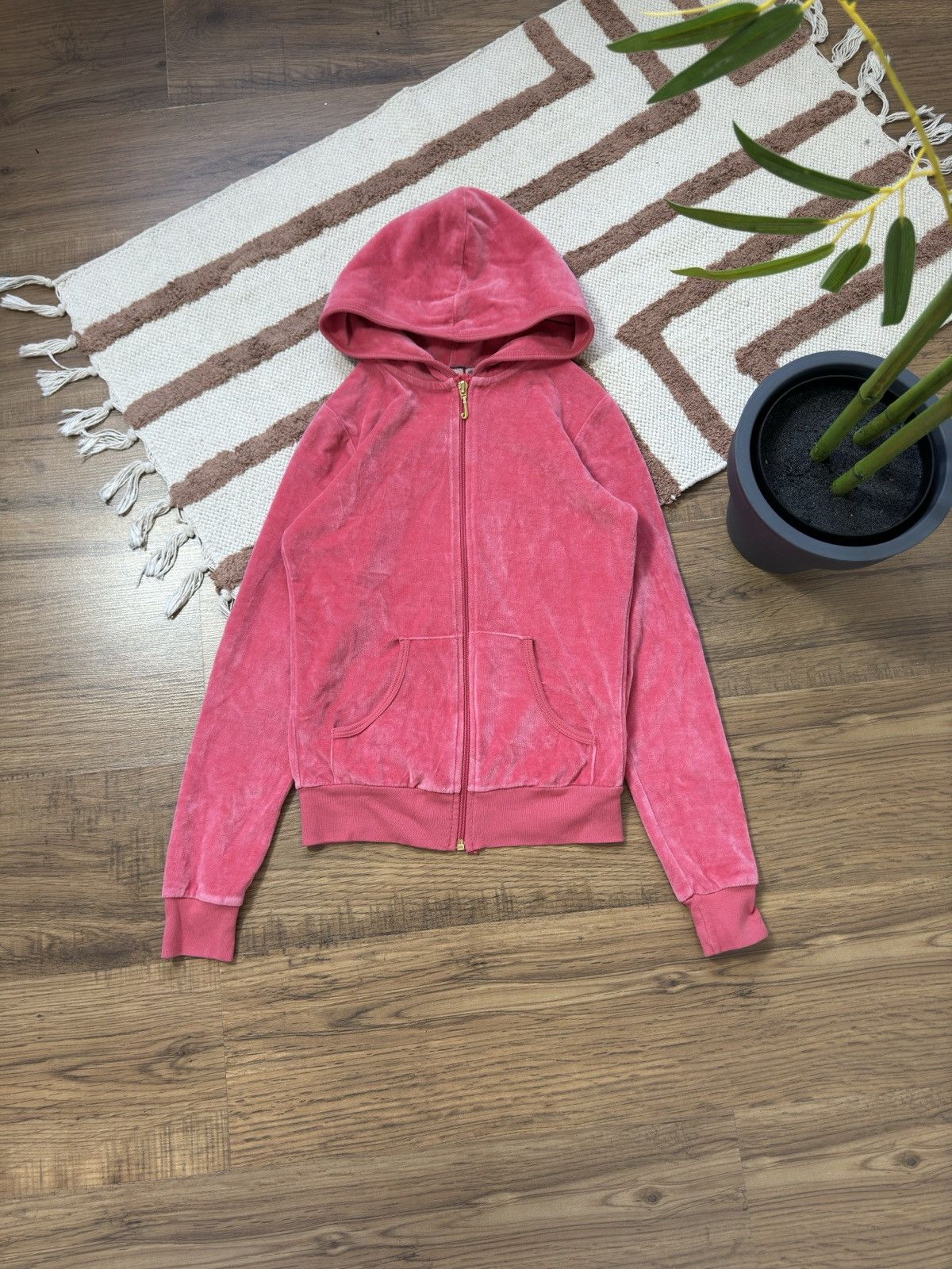 Juicy Couture VELOUR VINTAGE ZIP HOODIE JUICY COUTURE Size S / US 4 / IT 40 - 2 Thumbnail